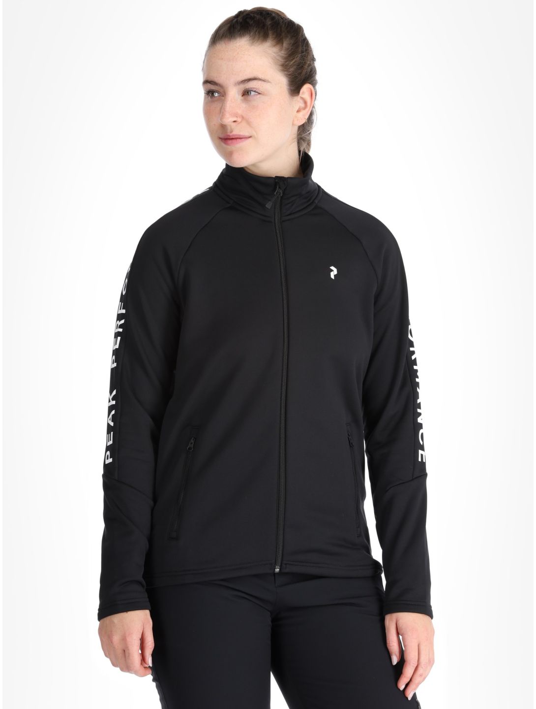 Peak Performance, W Rider Zip vest dames Black zwart 