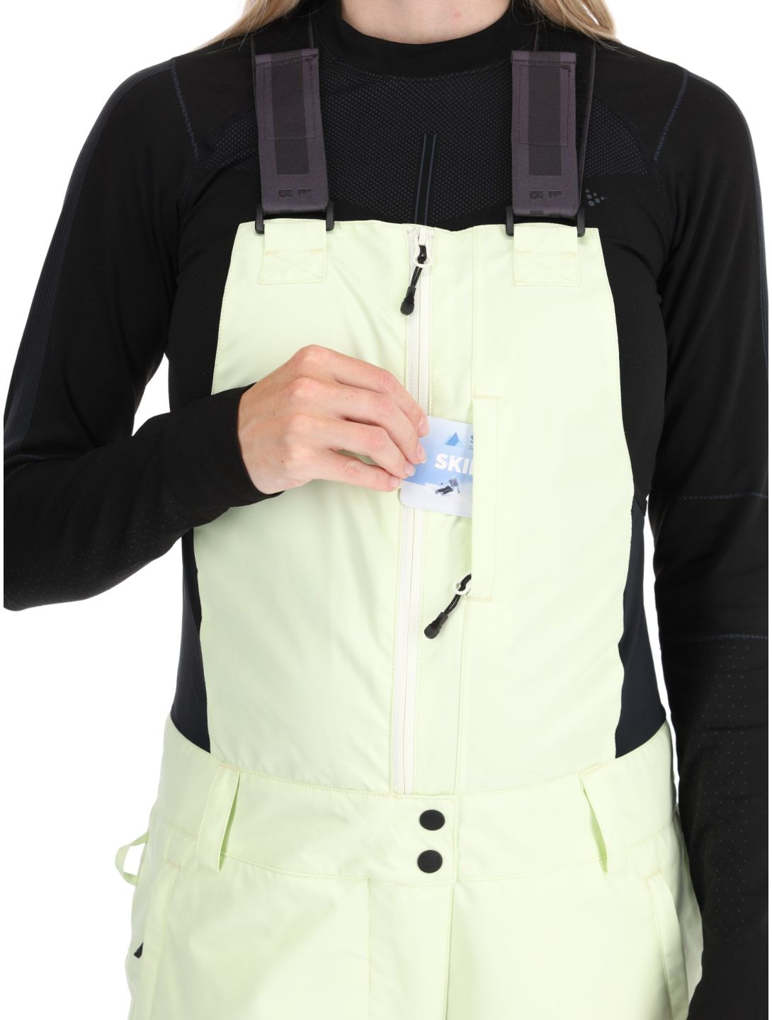 Picture, Brita BIB skibroek dames Lime Cream groen 