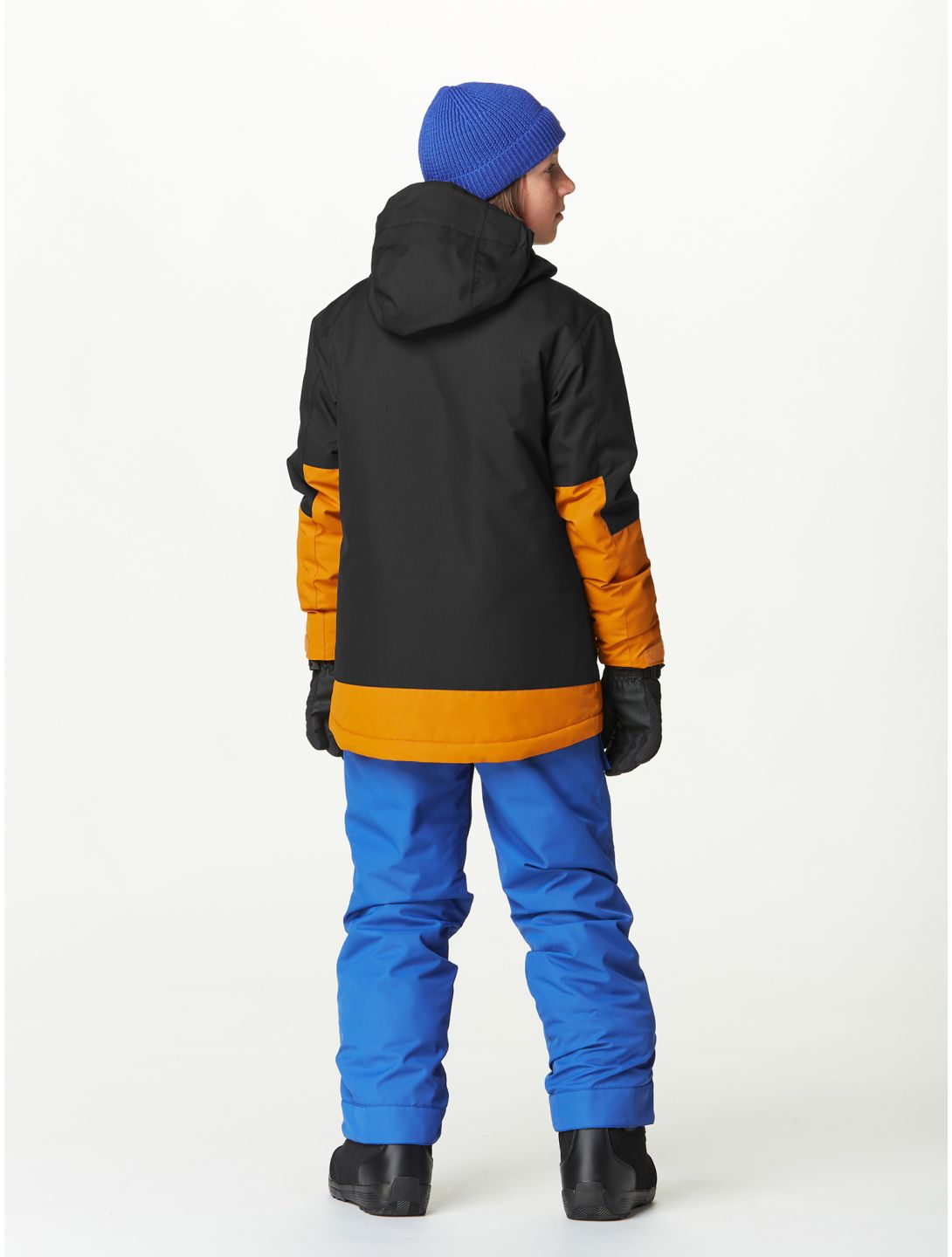 Picture, Daumy ski-jas kinderen Black Honey Deep Marine bruin, zwart 