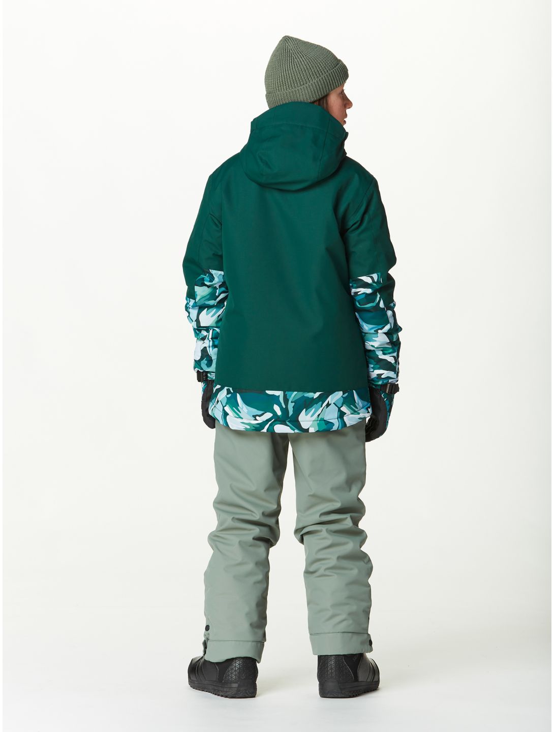 Picture, Daumy ski-jas kinderen Ponderosa Peppup Print groen 