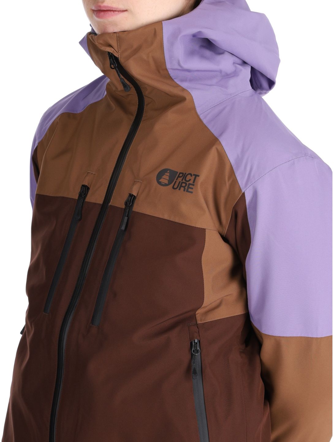 Picture, Exa ski-jas dames Paisley Purple Cocoa Brown Chicory Coffee bruin, paars 