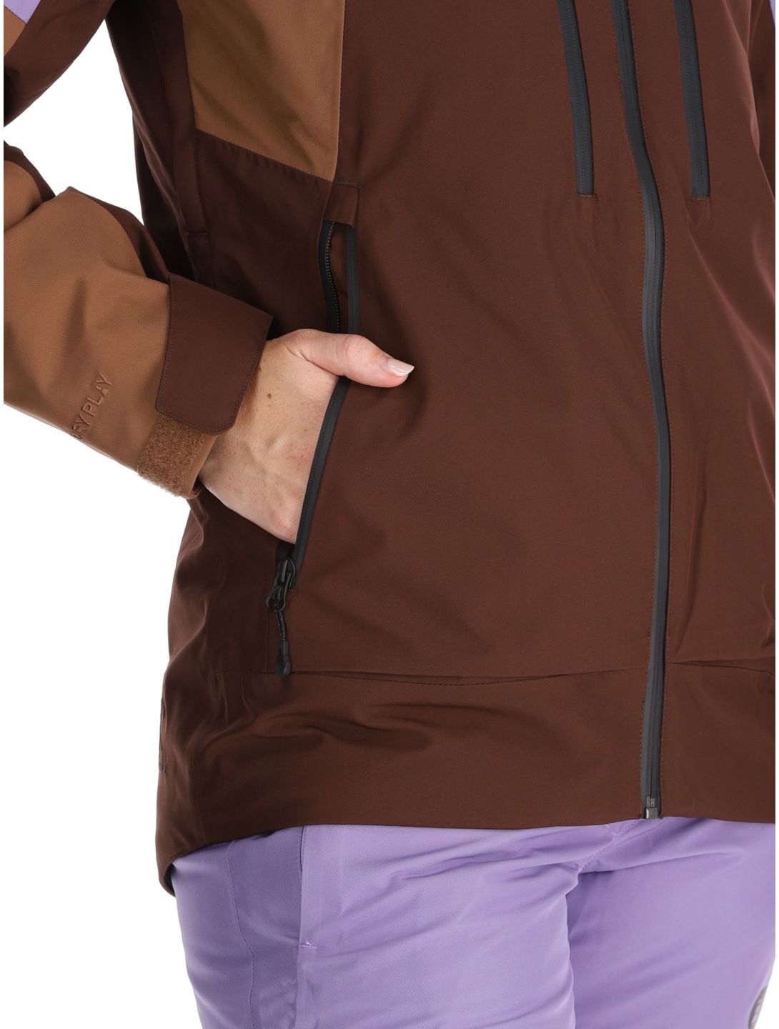 Picture, Exa ski-jas dames Paisley Purple Cocoa Brown Chicory Coffee bruin, paars 