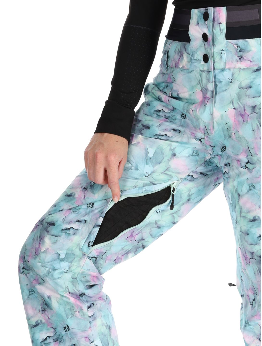 Picture, Exa Printed skibroek dames Blurry Water Print multicolor 