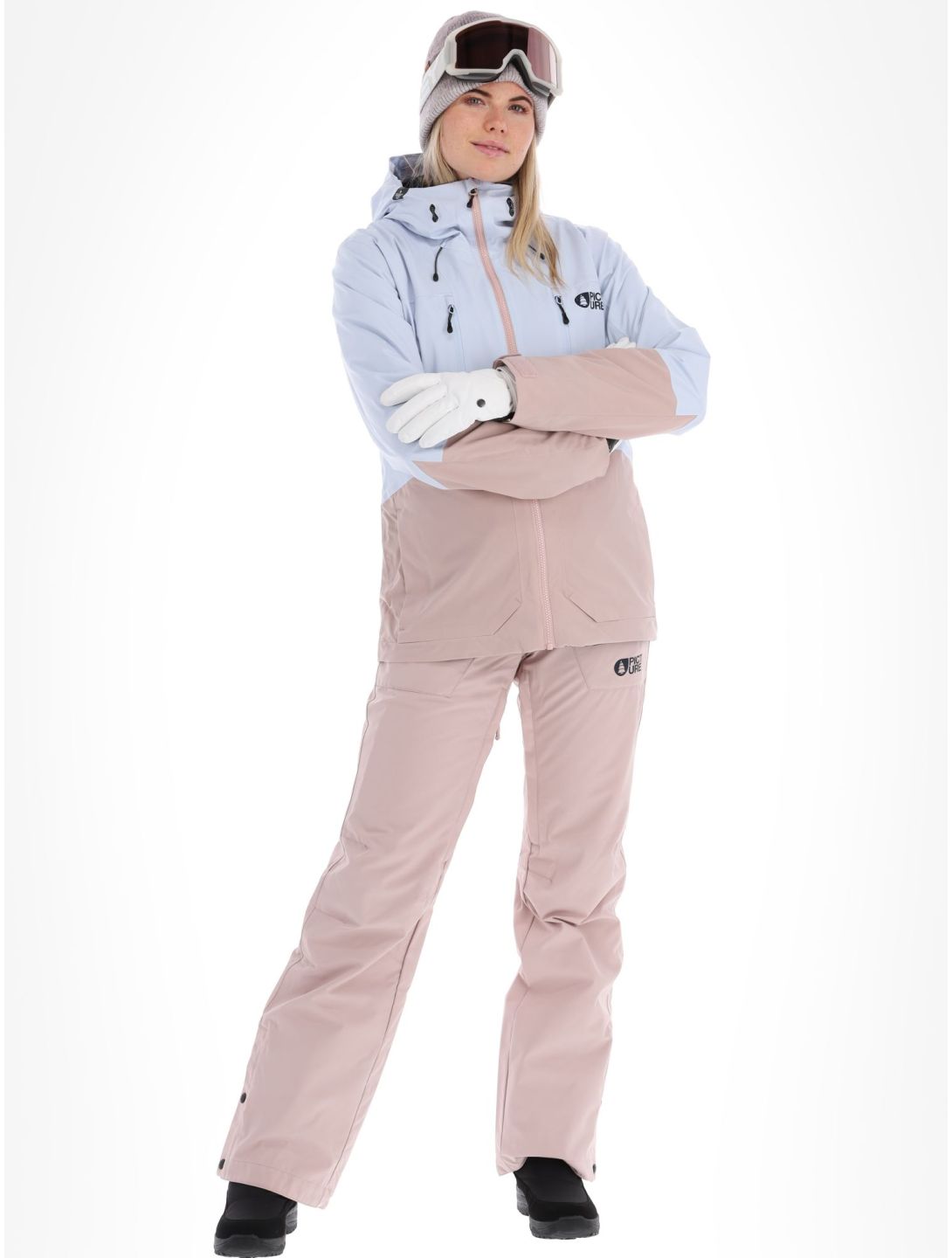 Picture, Fresya ski-jas dames Shadow Gray grijs, roze 