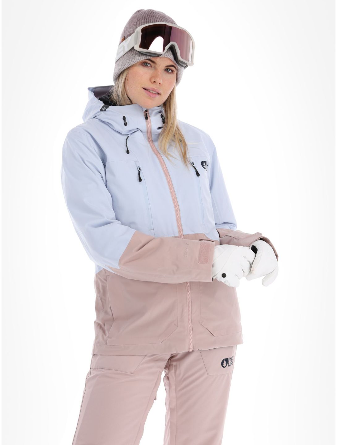 Picture, Fresya ski-jas dames Shadow Gray grijs, roze 