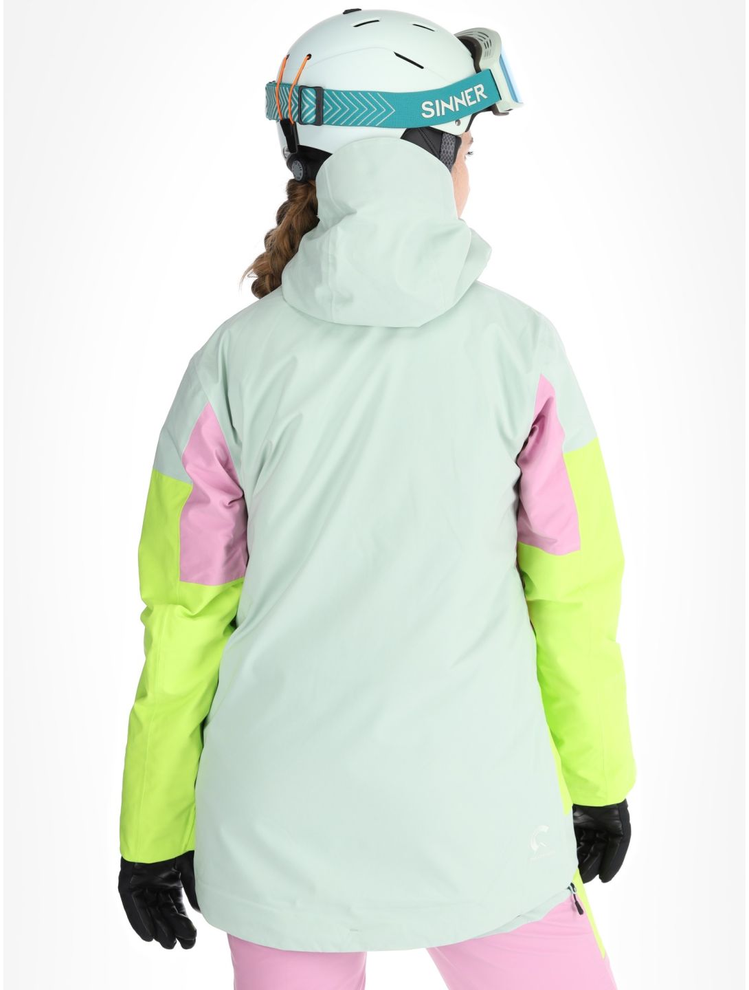 Picture, Haakon ski-jas dames Silt Green Orchid Acid groen, roze 