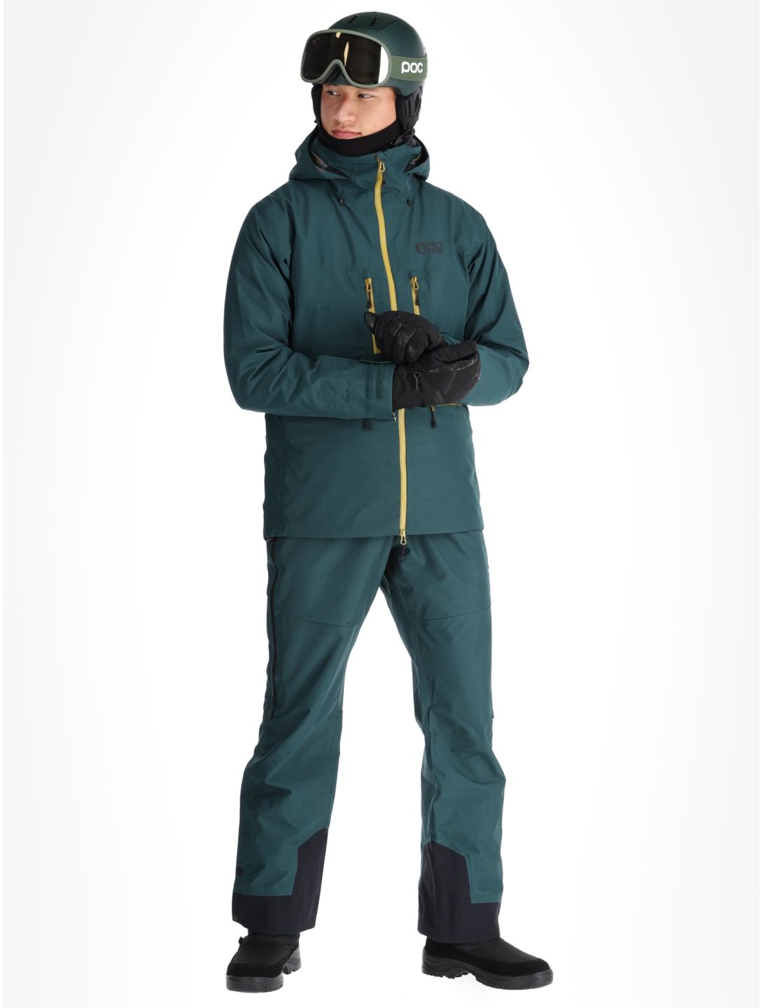 Picture, Ozonn 3L hardshell ski-jas heren Ponderosa Pine groen 