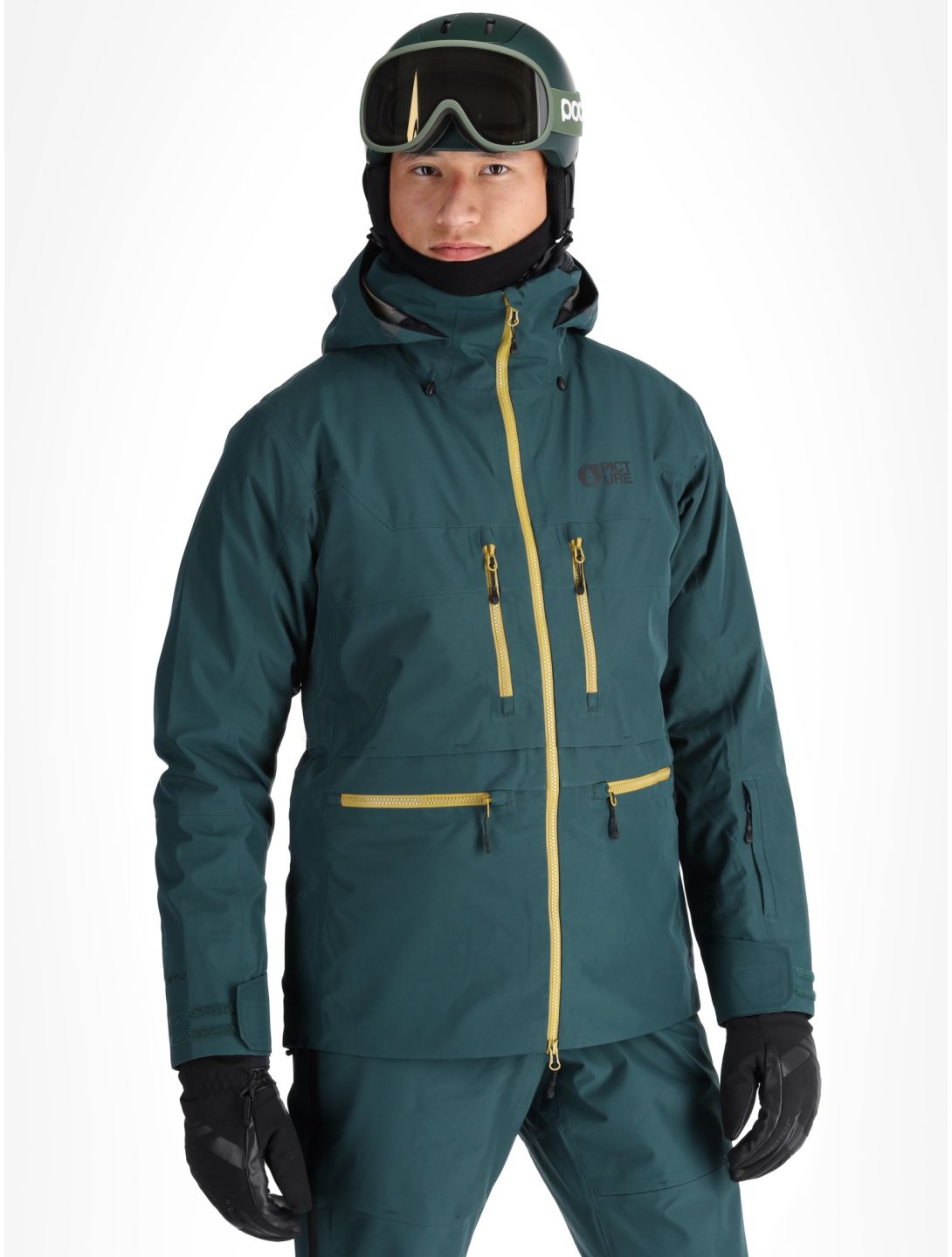 Picture, Ozonn 3L hardshell ski-jas heren Ponderosa Pine groen 