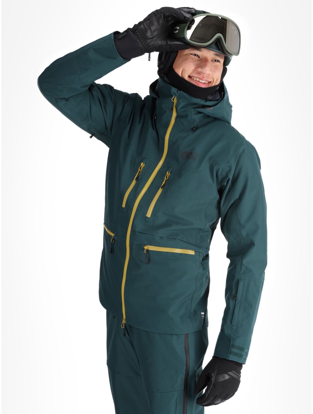 Picture, Ozonn 3L hardshell ski-jas heren Ponderosa Pine groen 