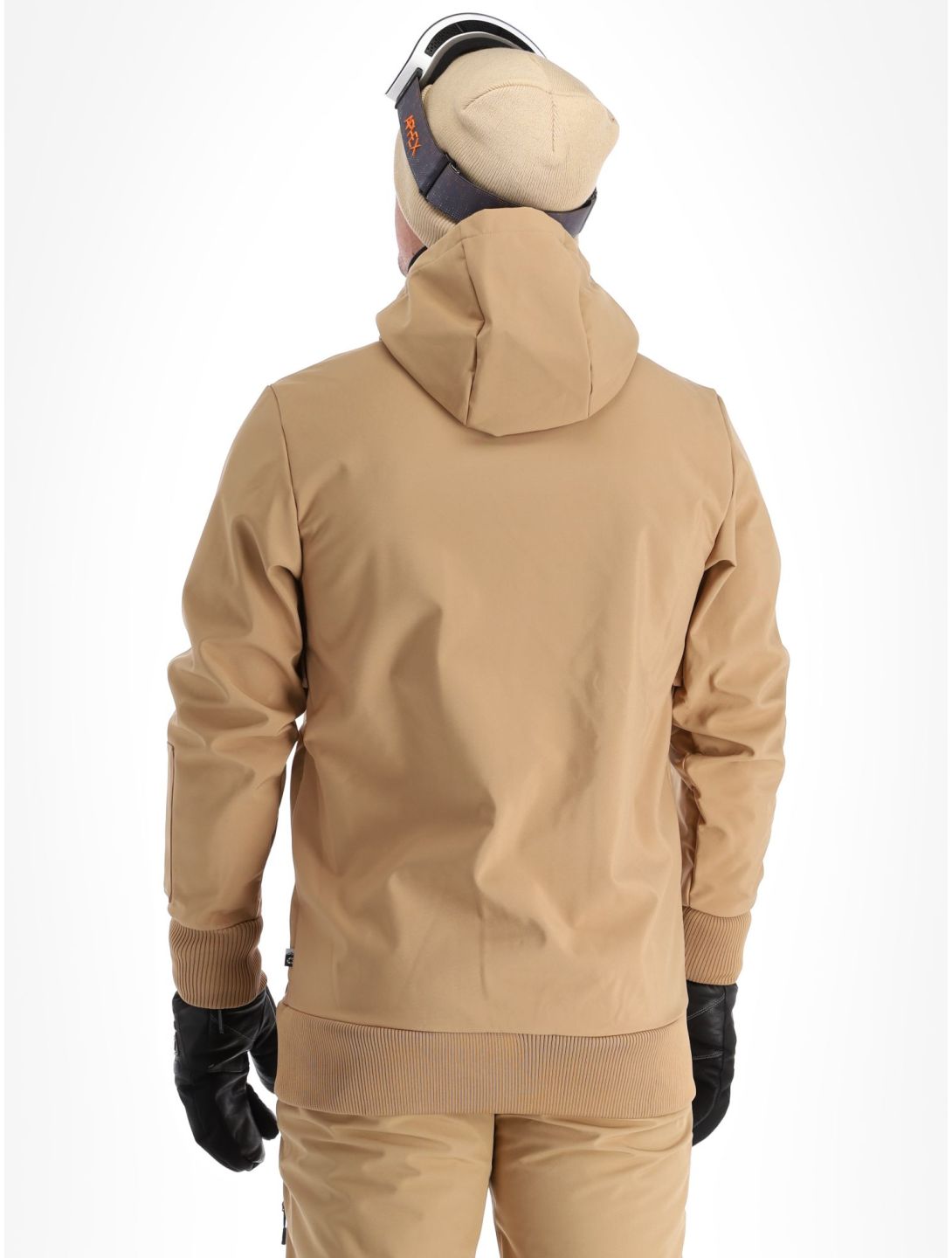 Picture, Parker softshell ski-jas heren Tannin beige 