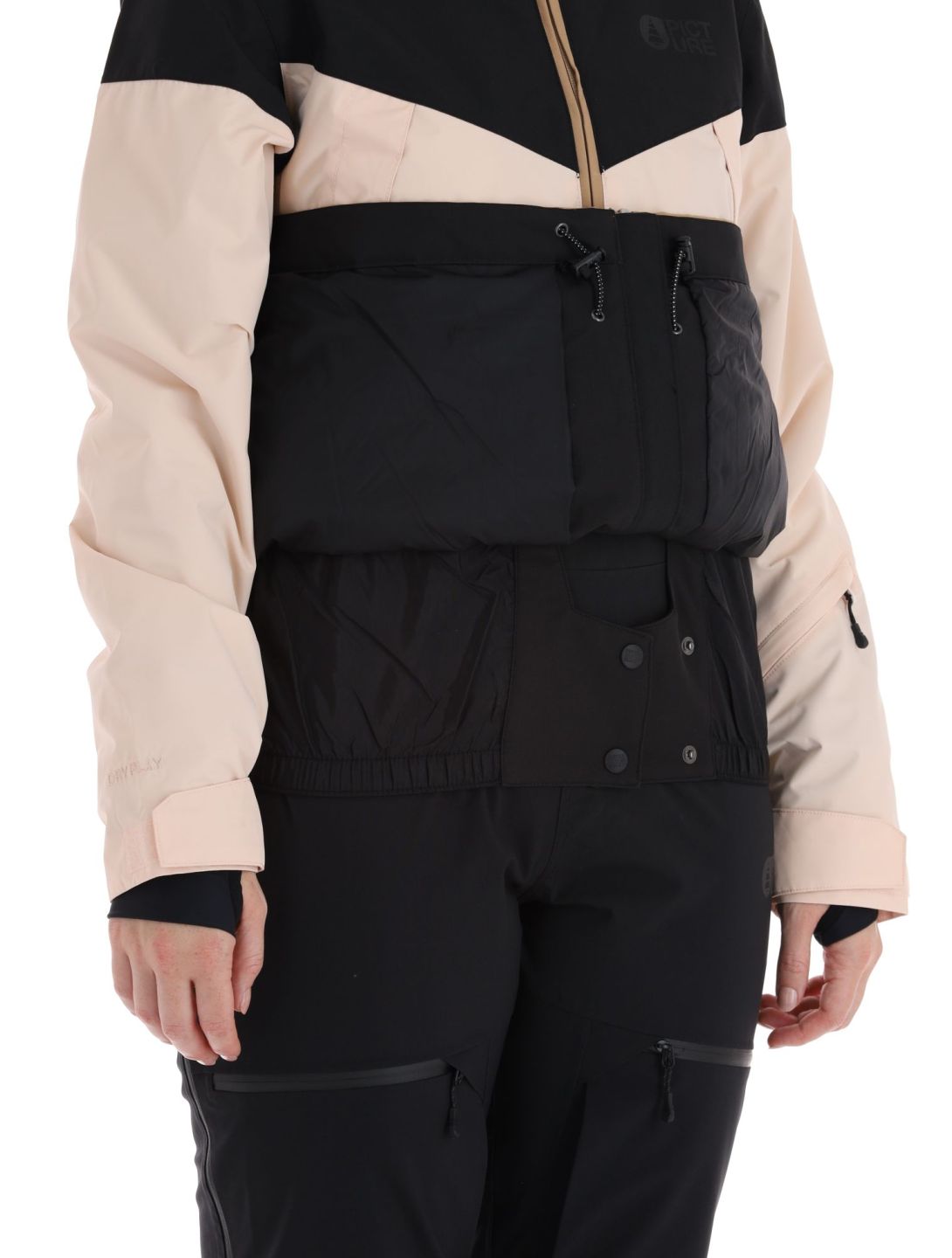 Picture, Seakrest ski-jas dames Tannin-Black beige, zwart 