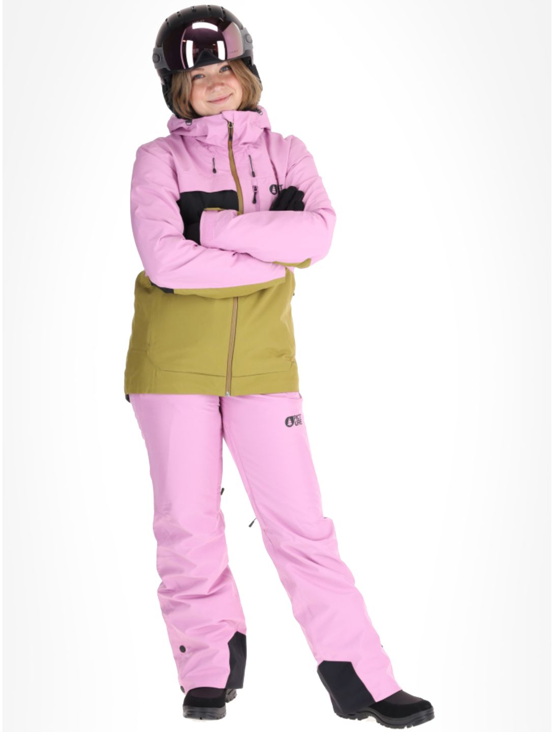 Picture, Seen ski-jas dames Orchid Green Moss Black groen, roze 