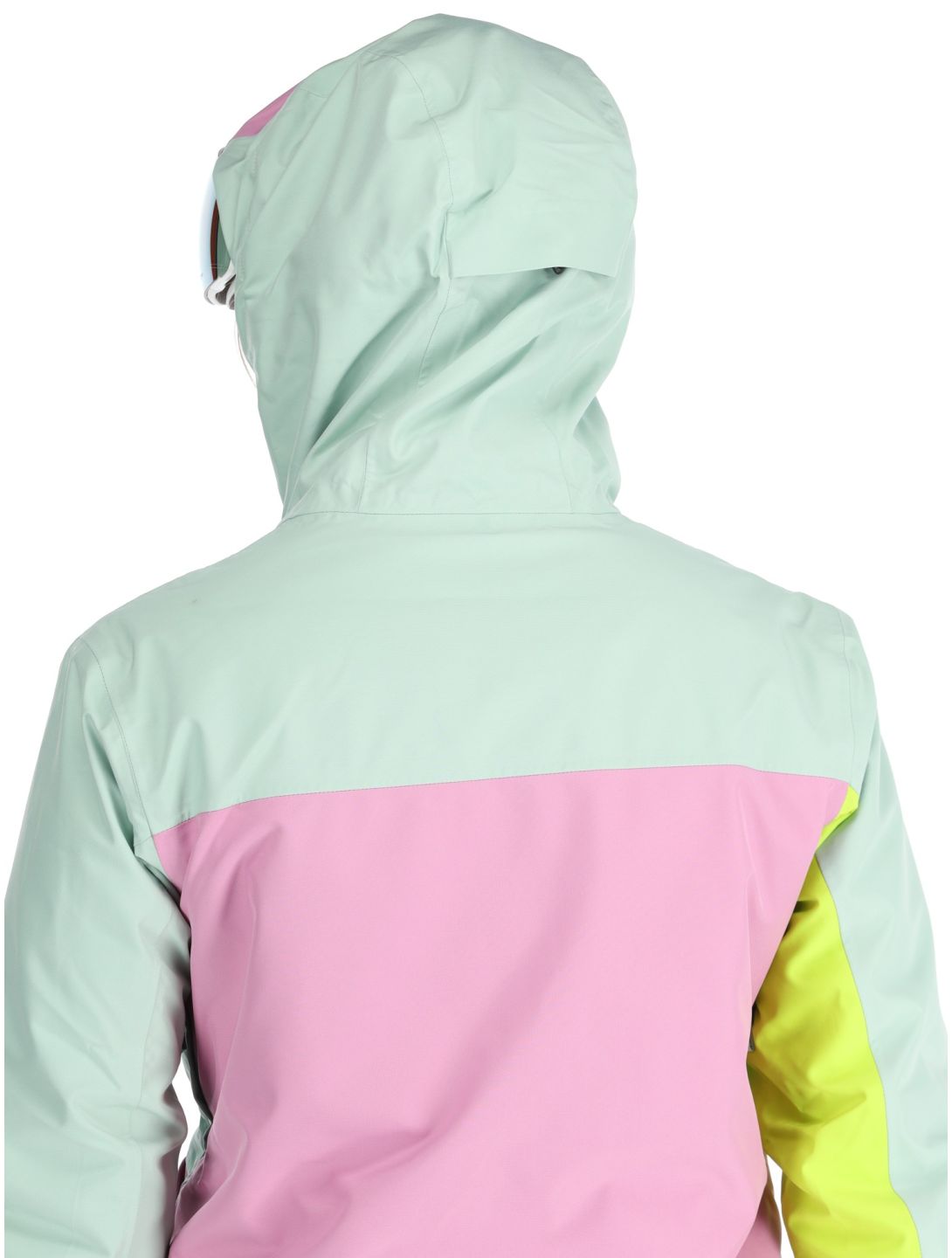 Picture, Seen ski-jas dames Silt Green Acid Lime Orchid groen, roze 