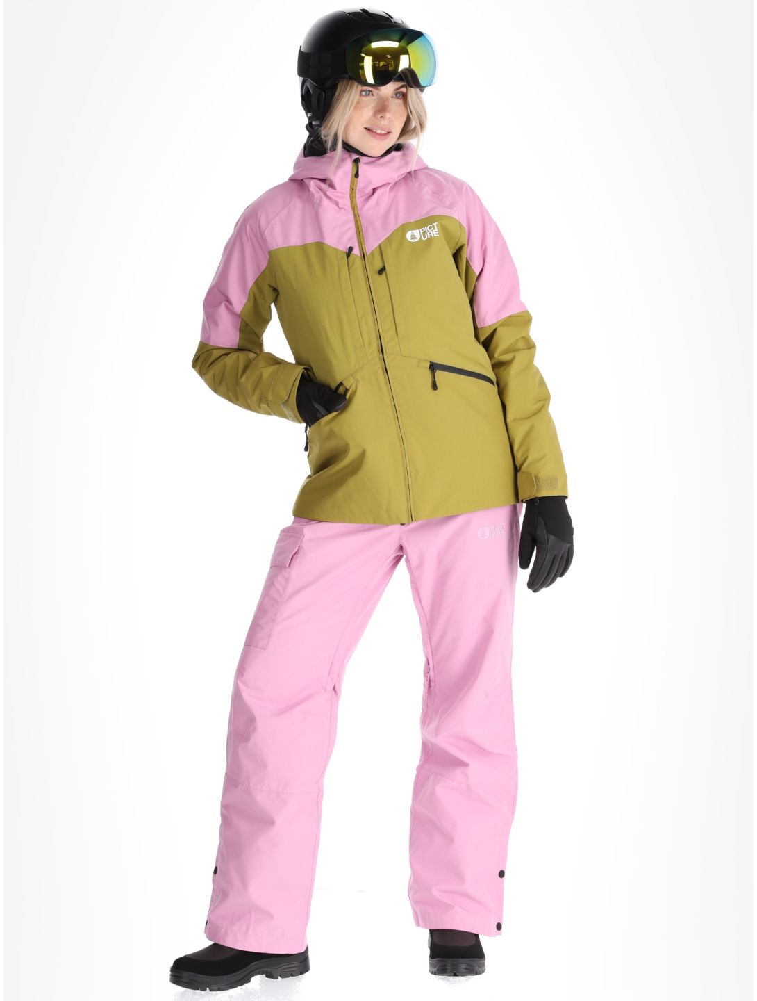 Picture, Sitkah ski-jas dames Orchid Green Moss groen, roze 