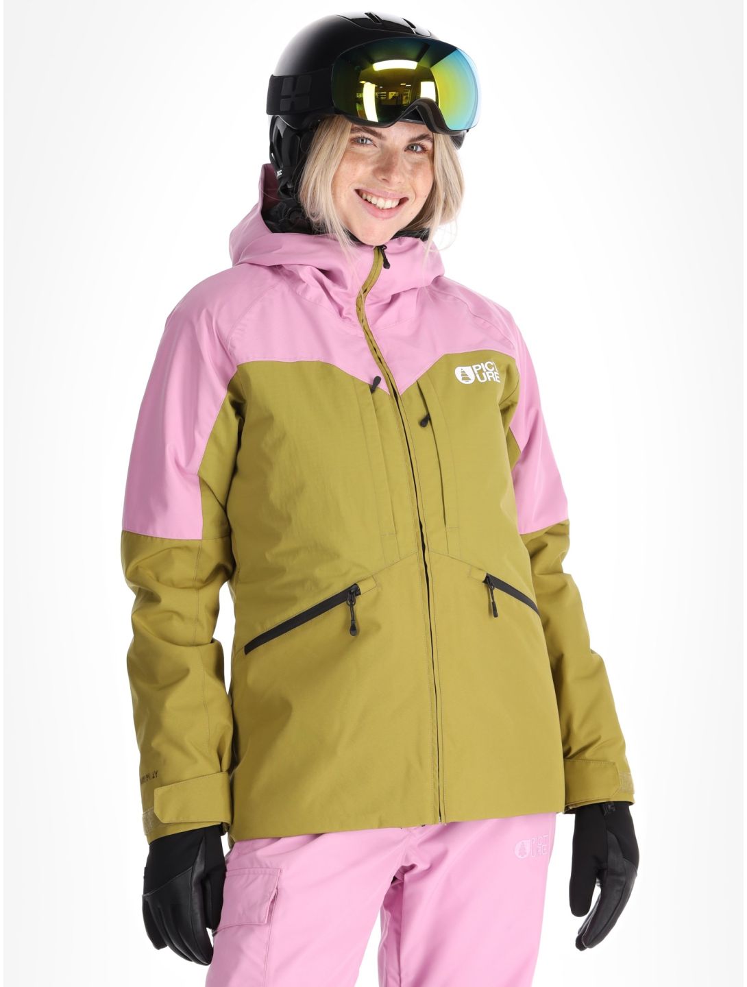 Picture, Sitkah ski-jas dames Orchid Green Moss groen, roze 