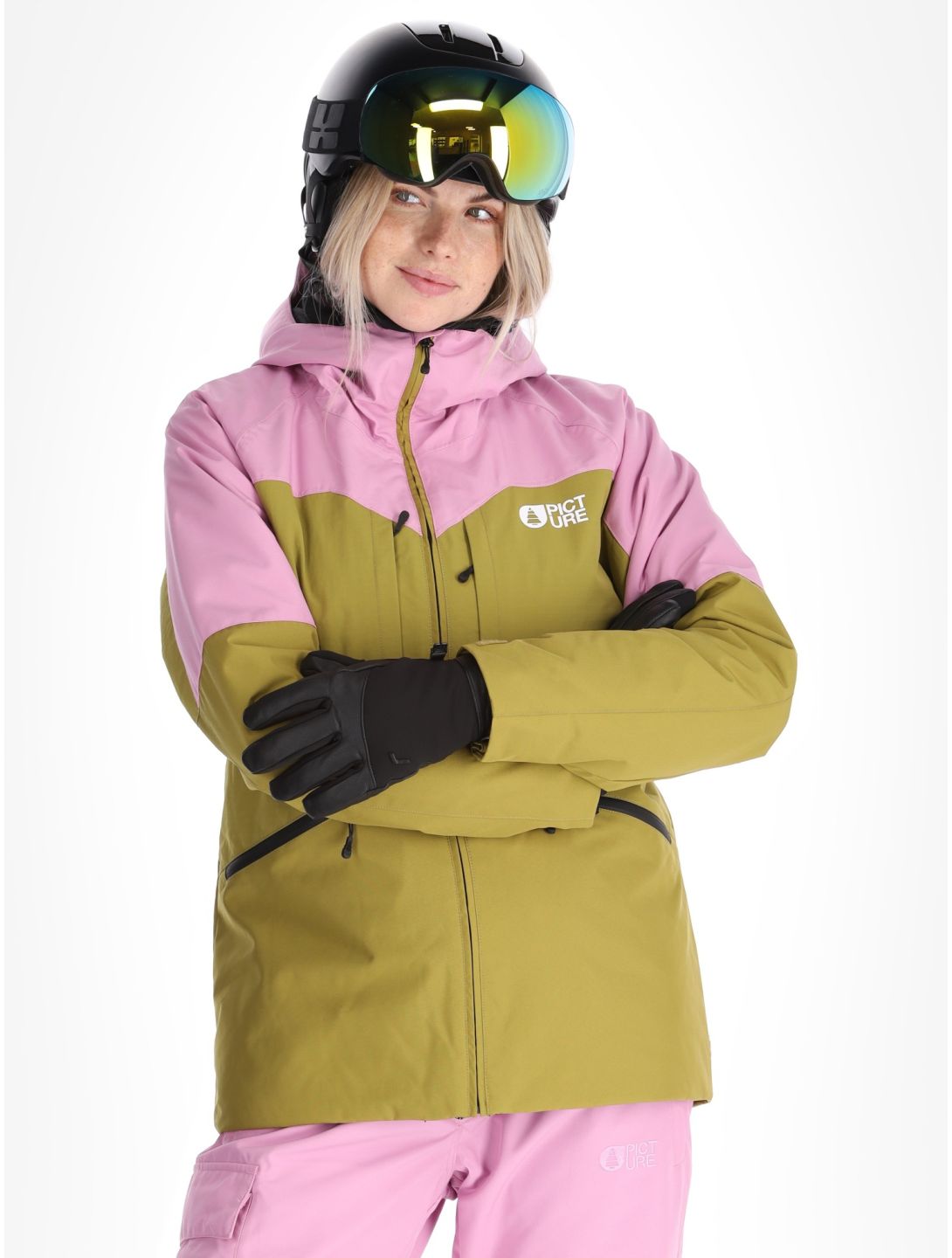 Picture, Sitkah ski-jas dames Orchid Green Moss groen, roze 