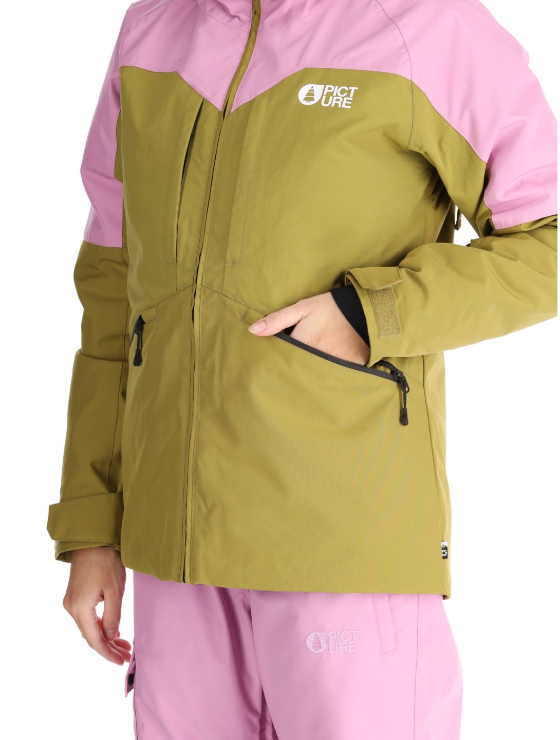 Picture, Sitkah ski-jas dames Orchid Green Moss groen, roze 