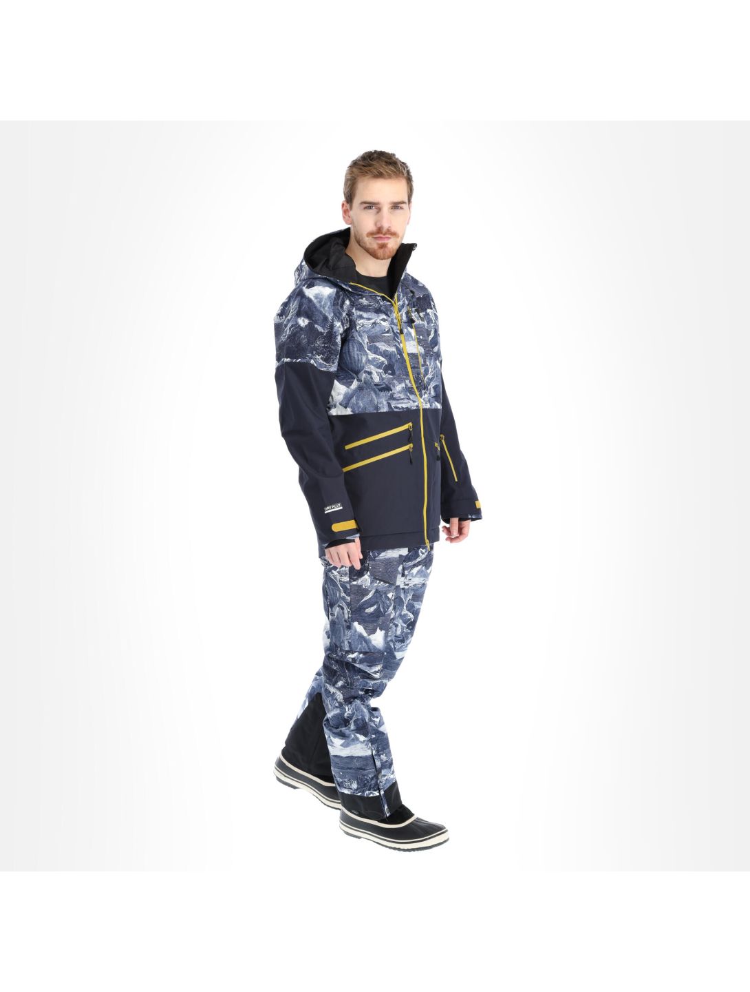 Picture, Stone Jkt ski-jas heren print Blauw