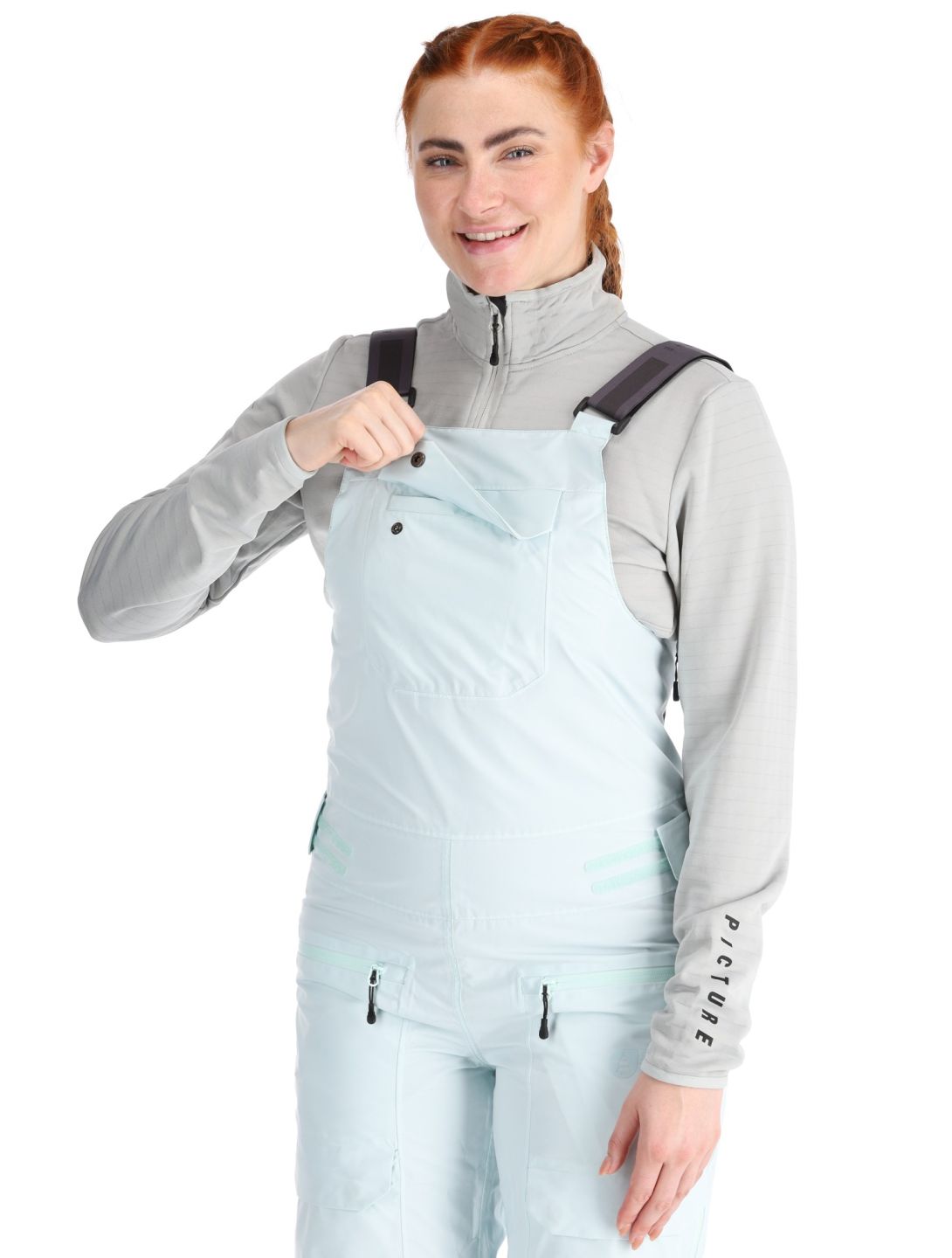 Picture, U62 Bib BIB skibroek dames Starlight Blue blauw 