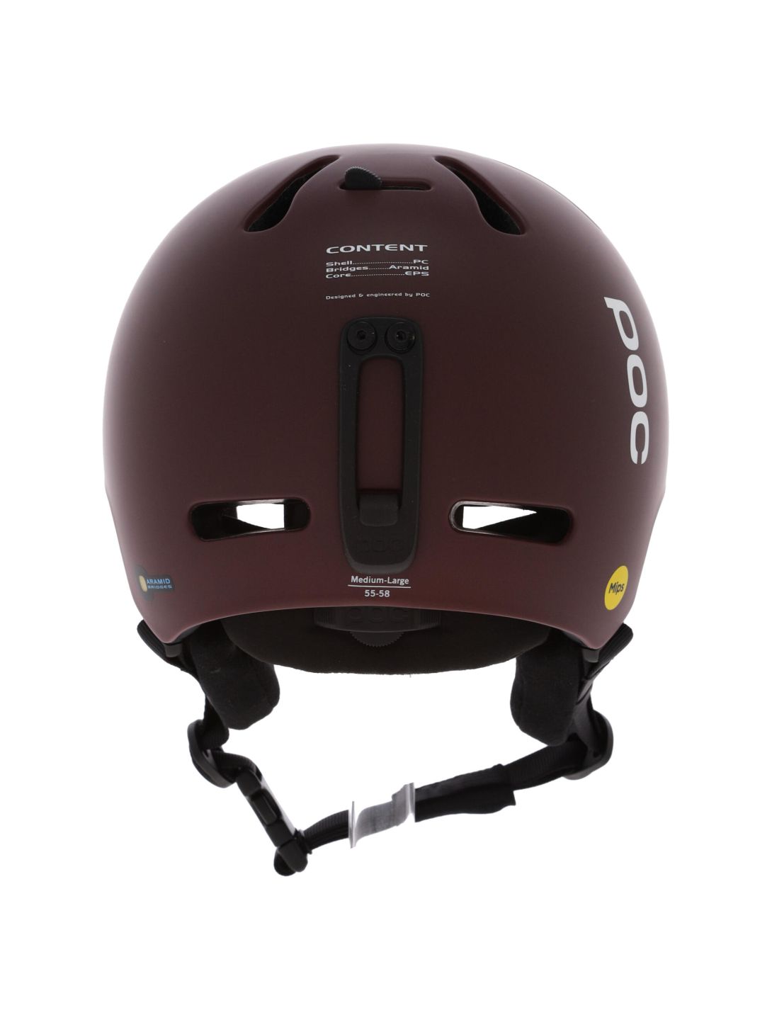 POC, Fornix MIPS skihelm unisex Garnet Red Matt rood 