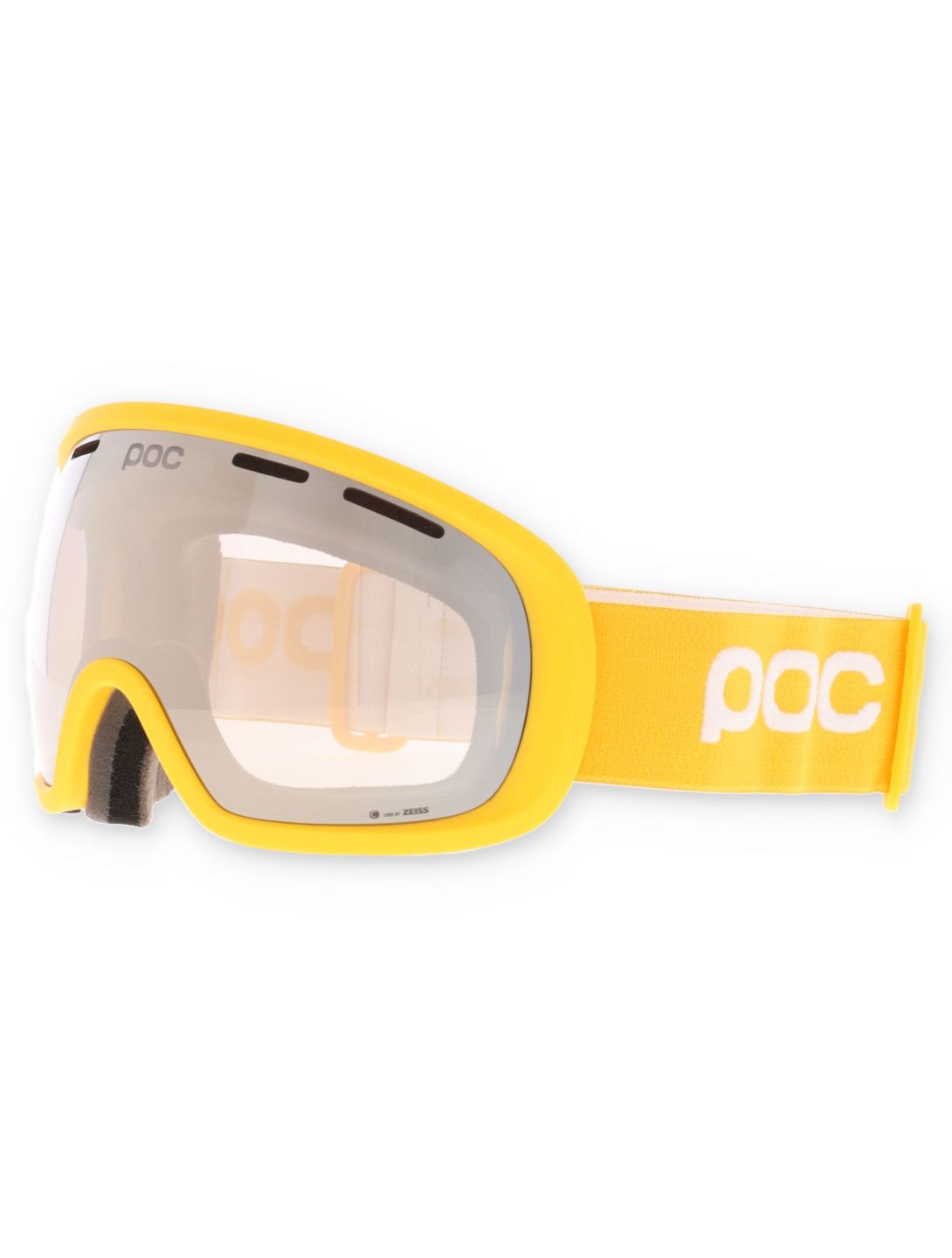 POC, Fovea skibril unisex Sulphite Yellow / Partly Sunny Ivory geel, grijs 