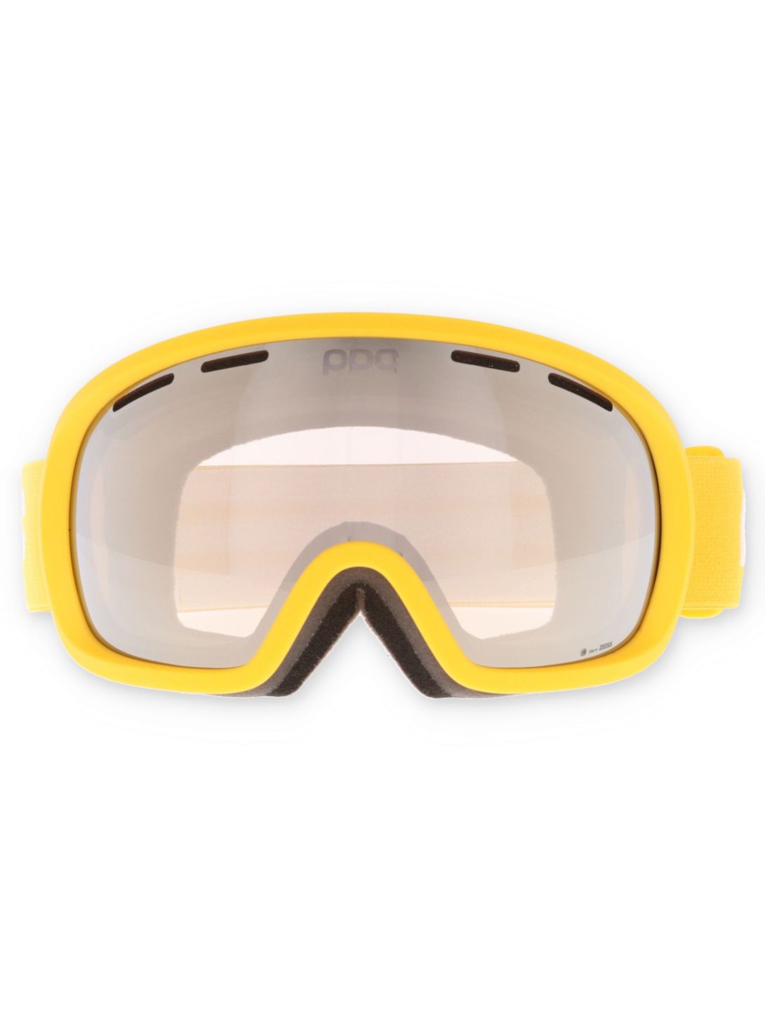 POC, Fovea skibril unisex Sulphite Yellow / Partly Sunny Ivory geel, grijs 