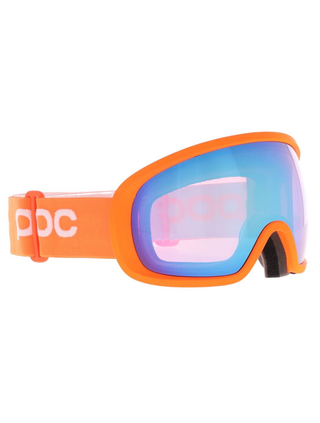 POC, Fovea skibril unisex Zink Orange / Partly Sunny Blue blauw, oranje 