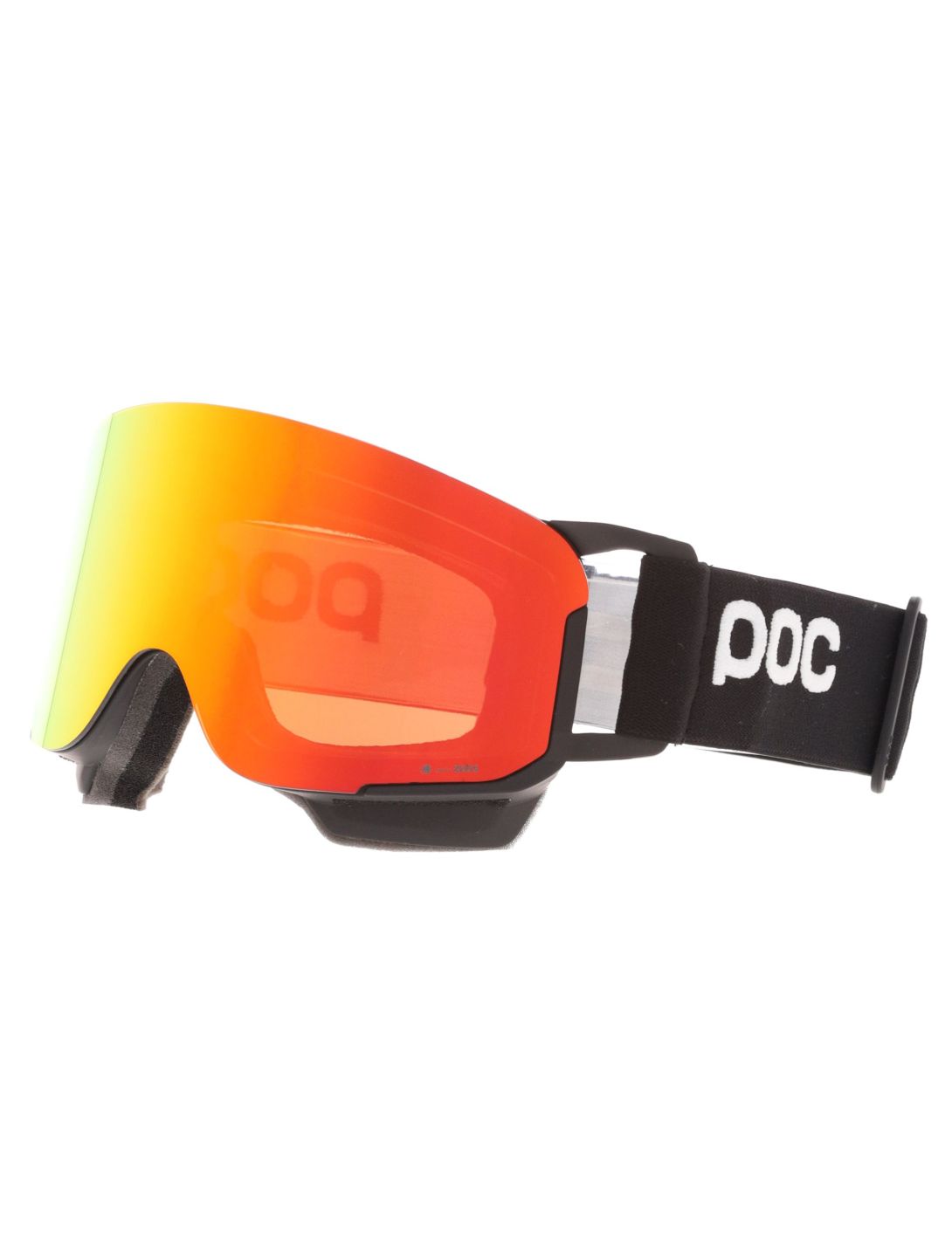 POC, Nexal Mid skibril unisex Uranium Black / Partly Sunny Orange oranje, zwart 