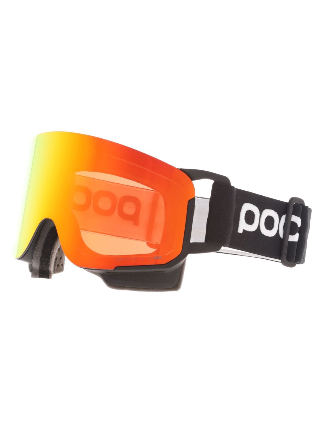 POC, Nexal skibril unisex Uranium Black / Partly Sunny Orange oranje, zwart 