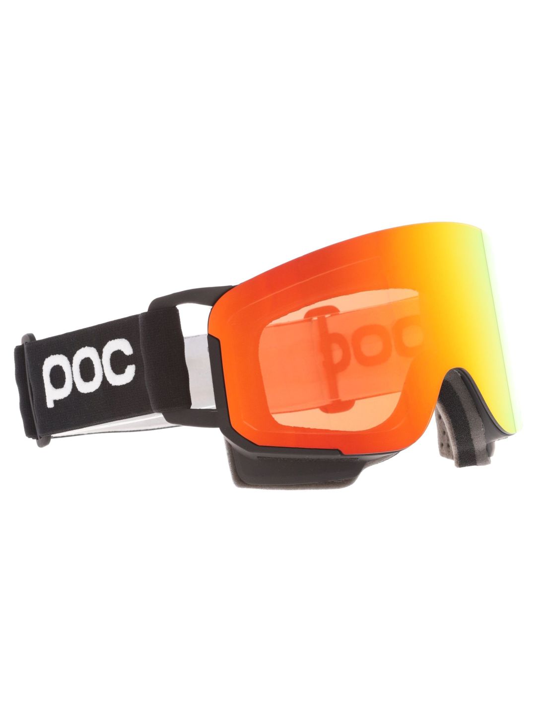 POC, Nexal skibril unisex Uranium Black / Partly Sunny Orange oranje, zwart 