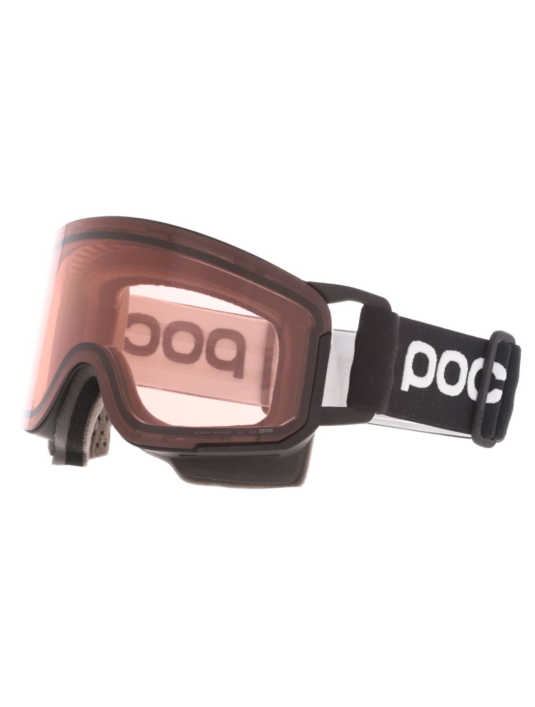 POC, Nexal skibril unisex Uranium Black / Partly Sunny Orange oranje, zwart 