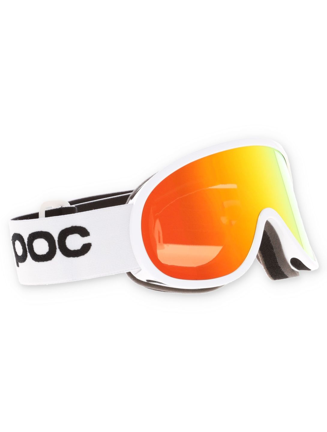 POC, Retina Mid skibril unisex Hydrogen White / Partly Sunny Orange oranje, wit 