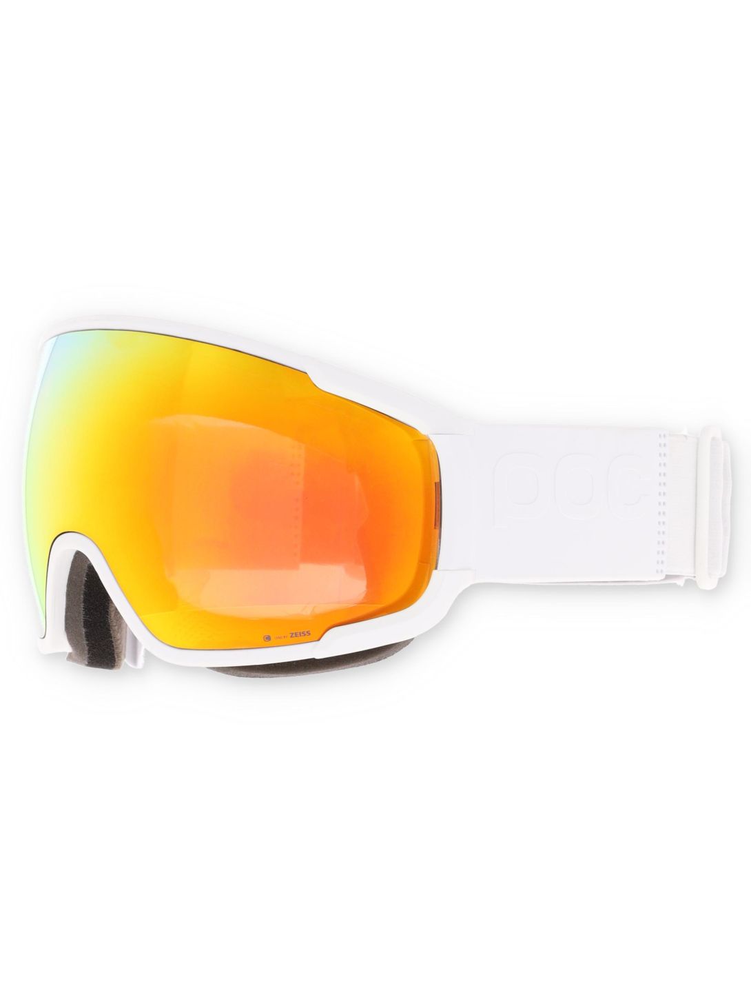 POC, Zonula skibril unisex Hydrogen White / Partly Sunny Orange oranje, wit 