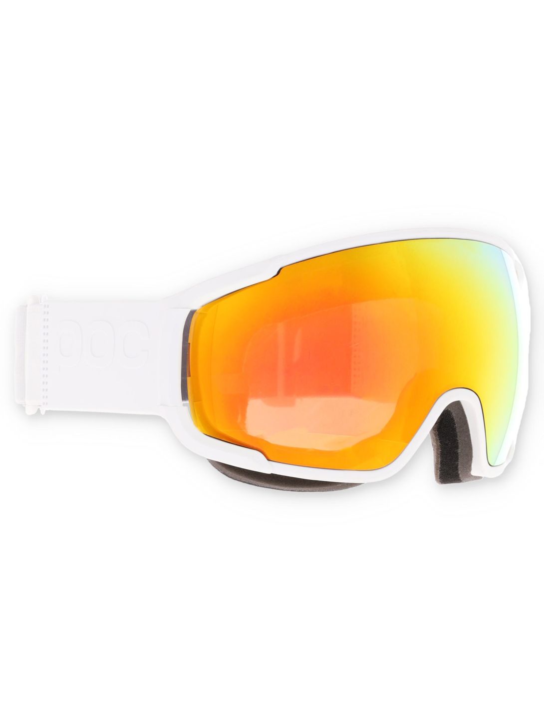 POC, Zonula skibril unisex Hydrogen White / Partly Sunny Orange oranje, wit 