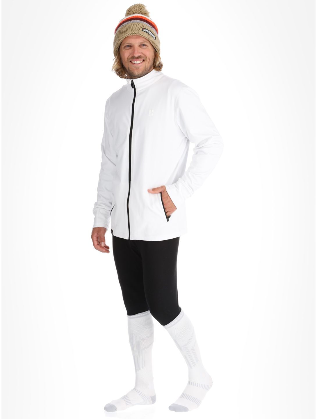 Poederbaas, Arctic Sports Tech vest heren Off White wit 