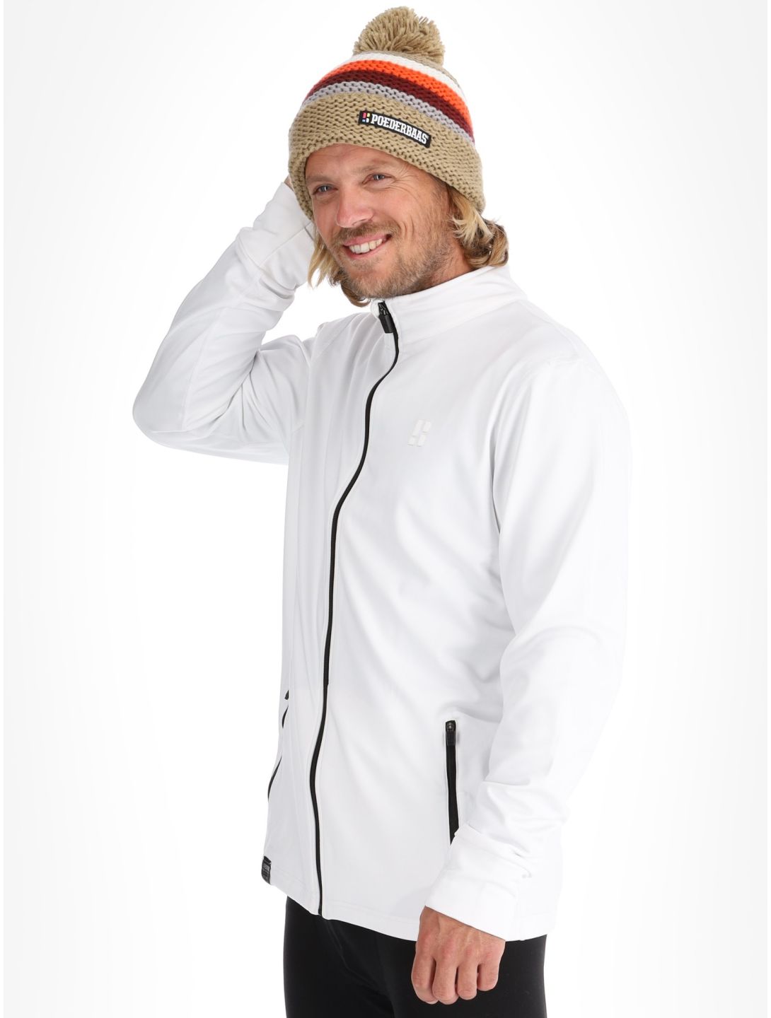 Poederbaas, Arctic Sports Tech vest heren Off White wit 