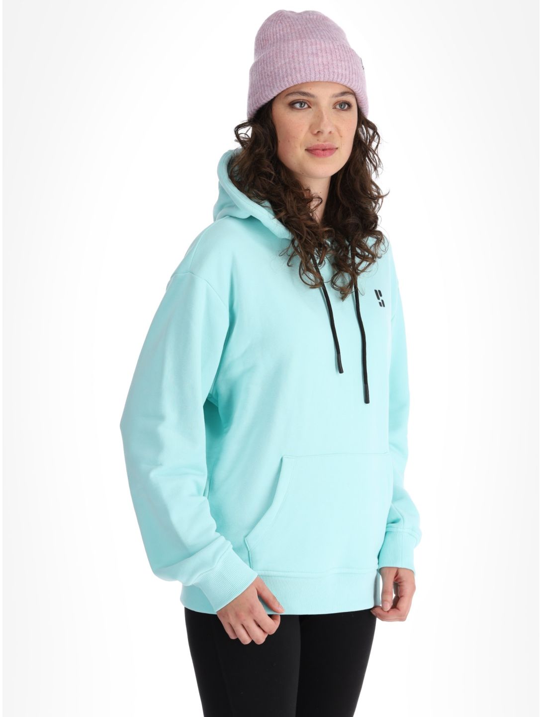 Poederbaas, Arty Hoody trui dames Mint groen 