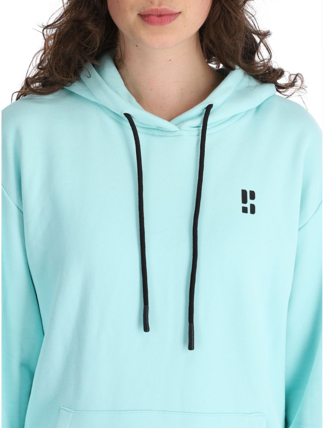 Poederbaas, Arty Hoody trui dames Mint groen 