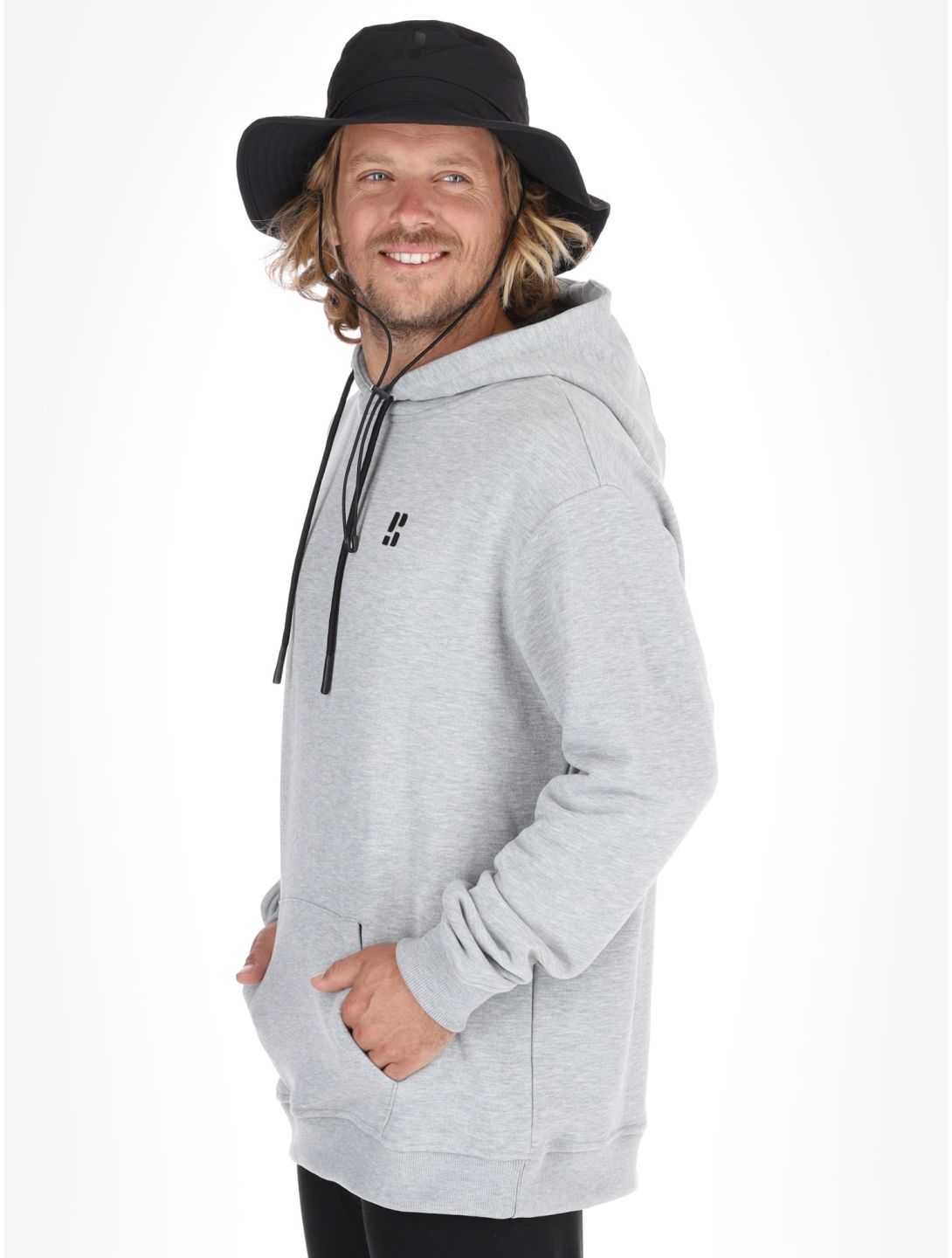 Poederbaas, Arty Hoody trui heren Grey grijs 