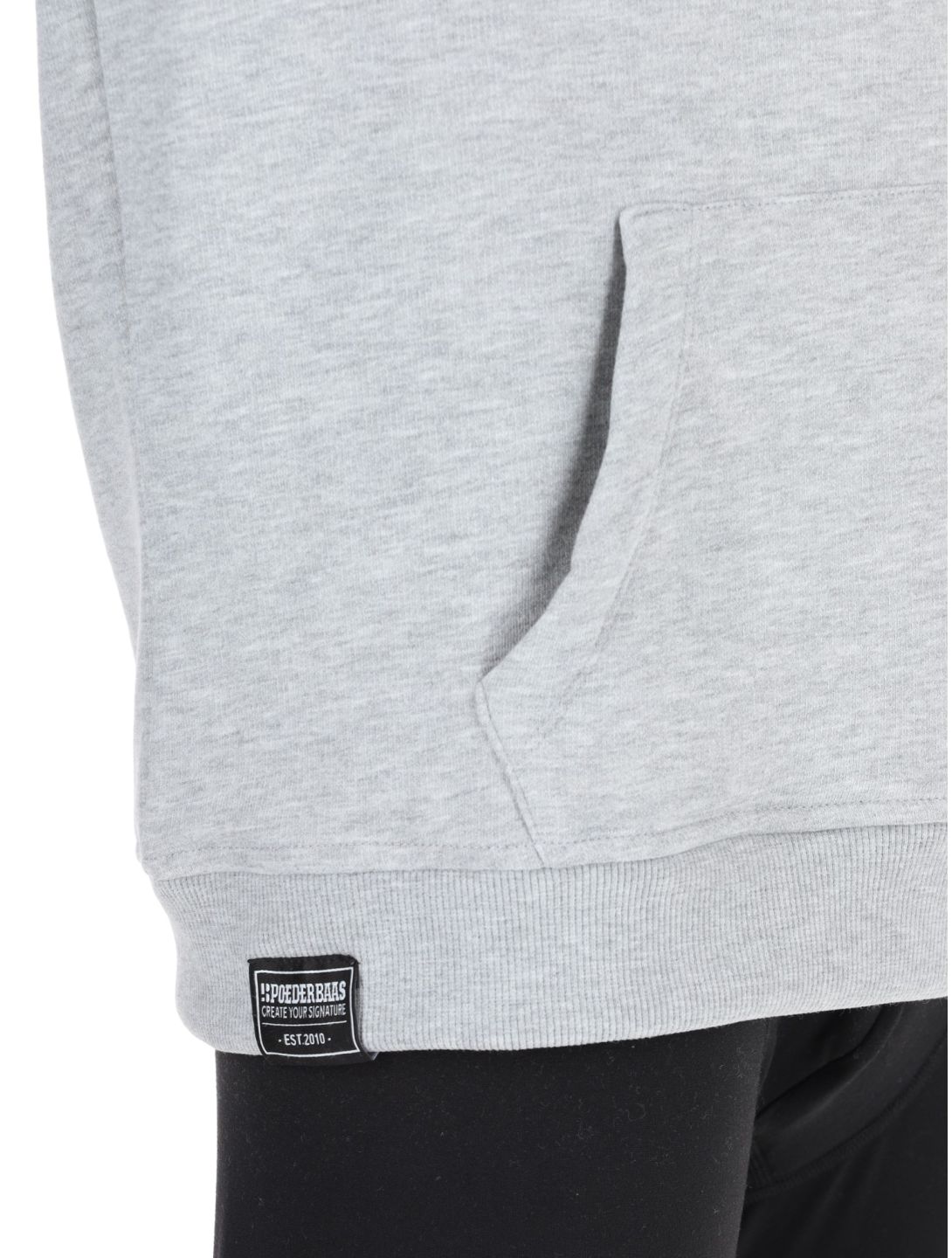 Poederbaas, Arty Hoody trui heren Grey grijs 