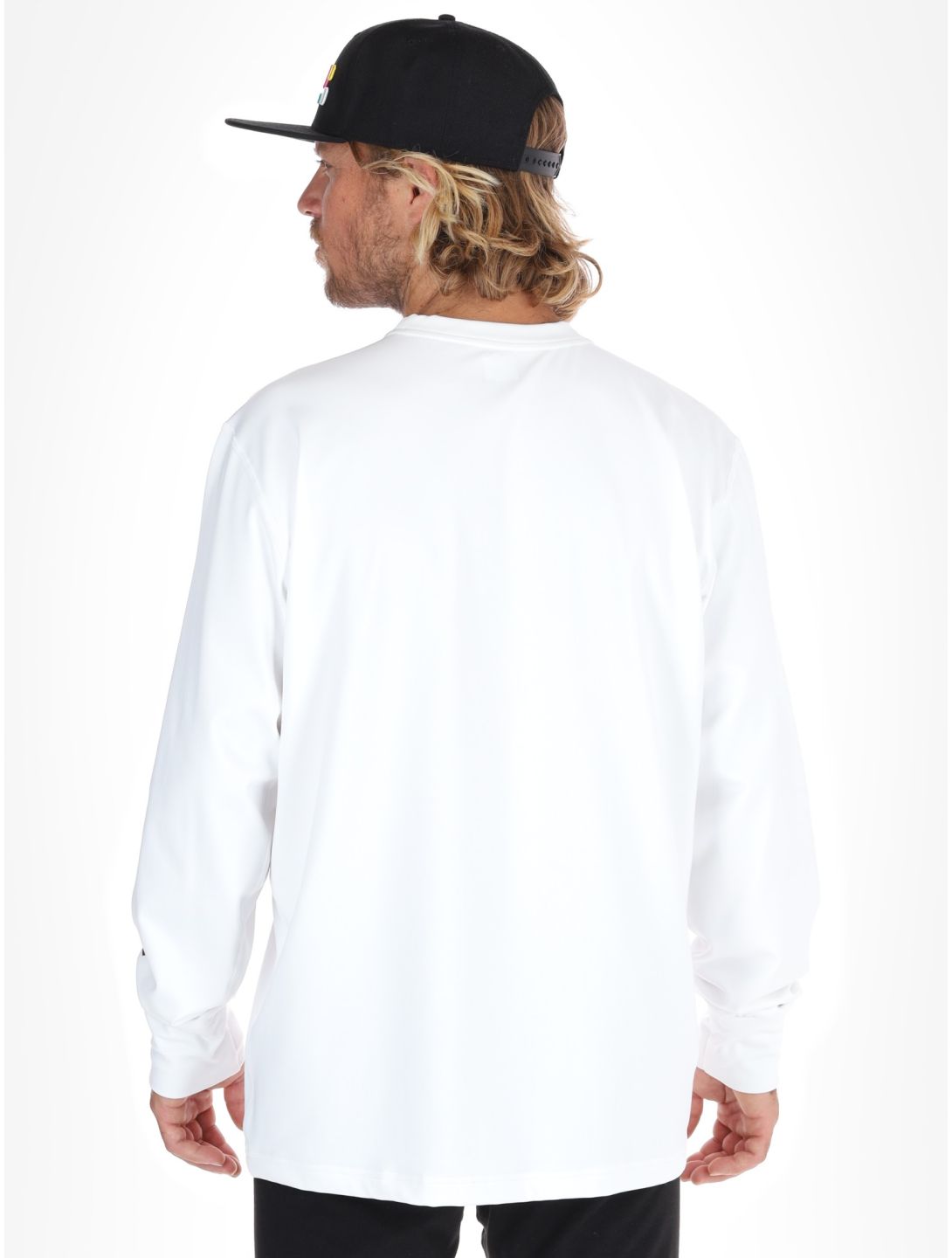 Poederbaas, Arty Longsleeve trui heren Off White wit 