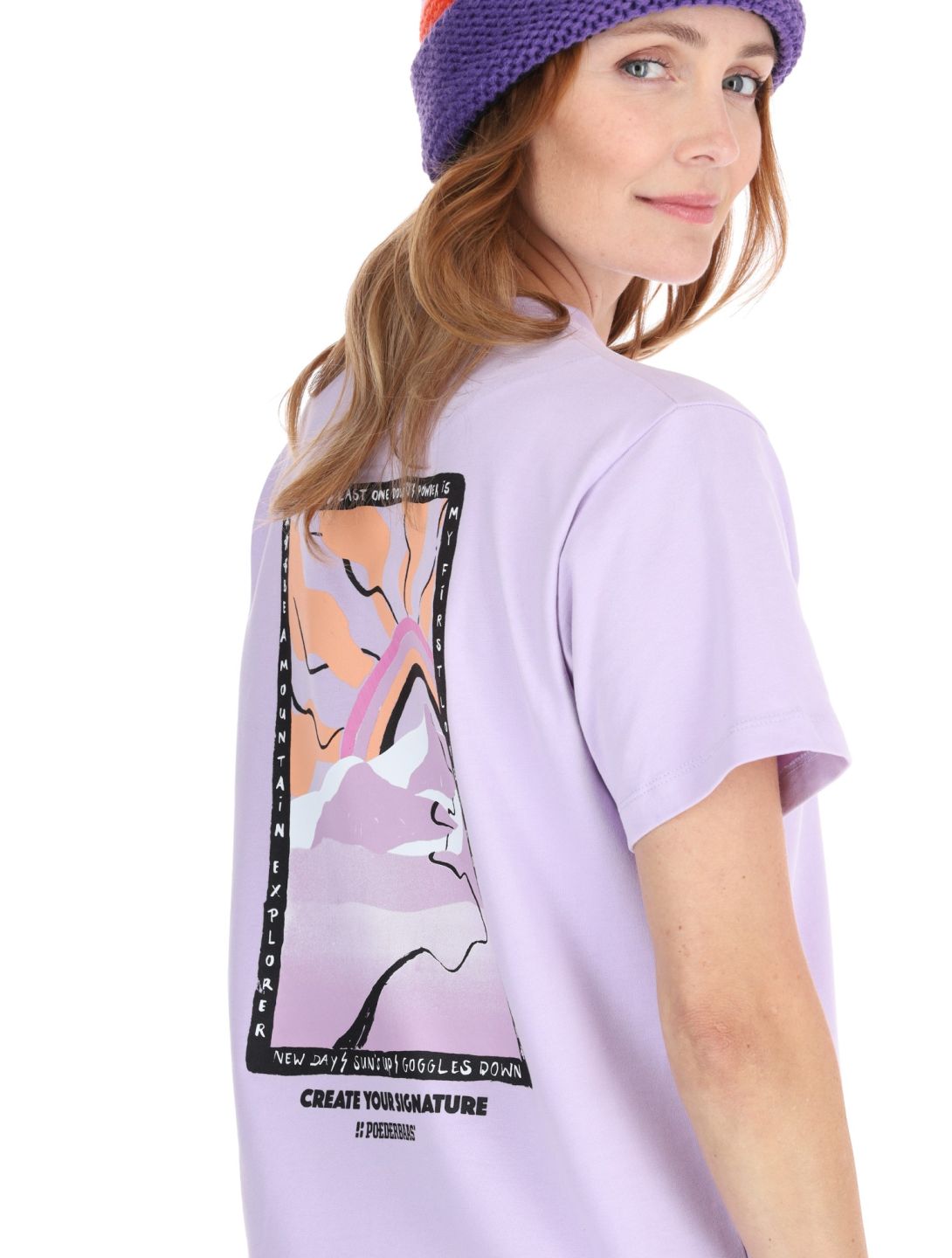 Poederbaas, Arty T-shirt t-shirt dames Lila paars 