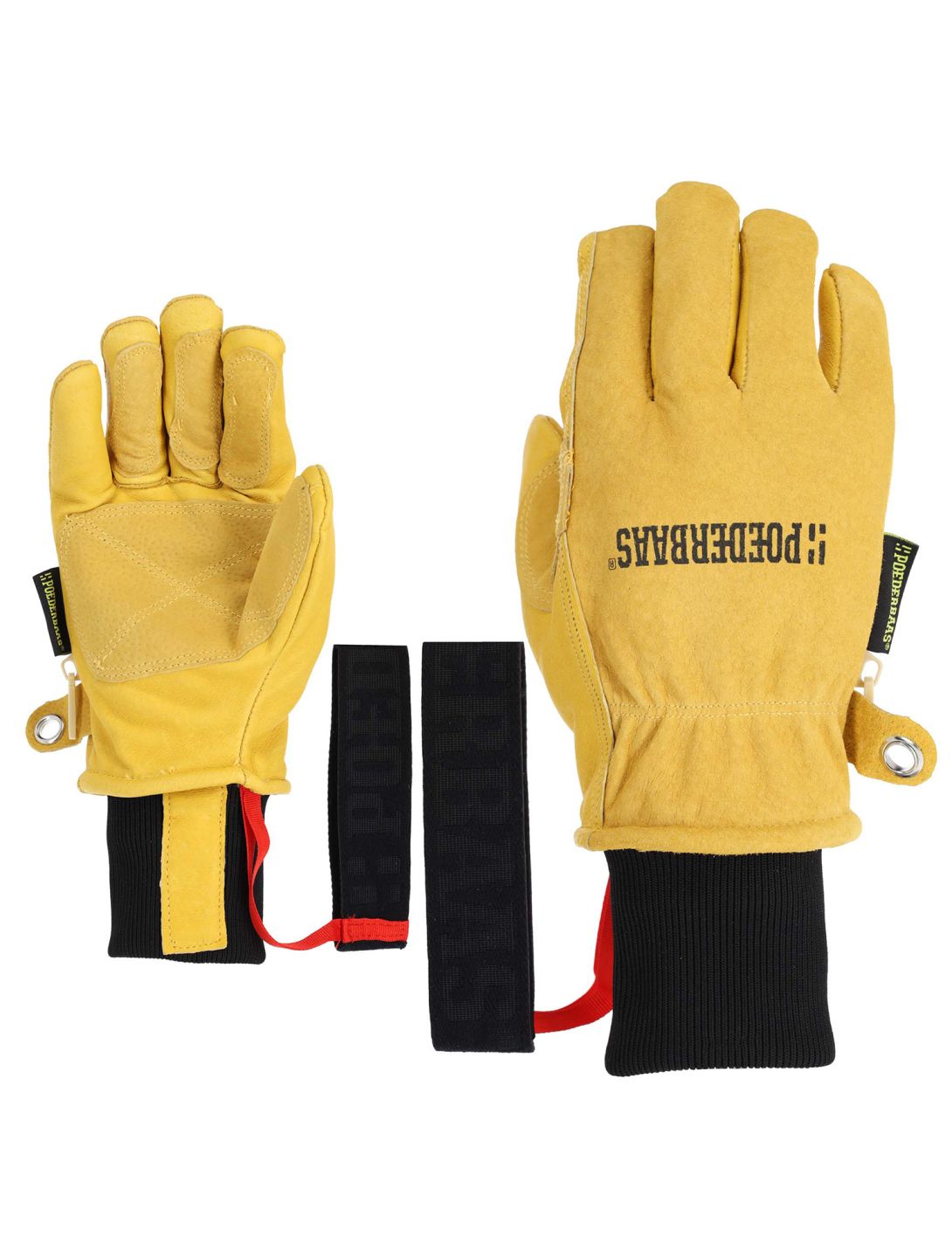 Poederbaas, Freeride skihandschoenen unisex Yellow geel 