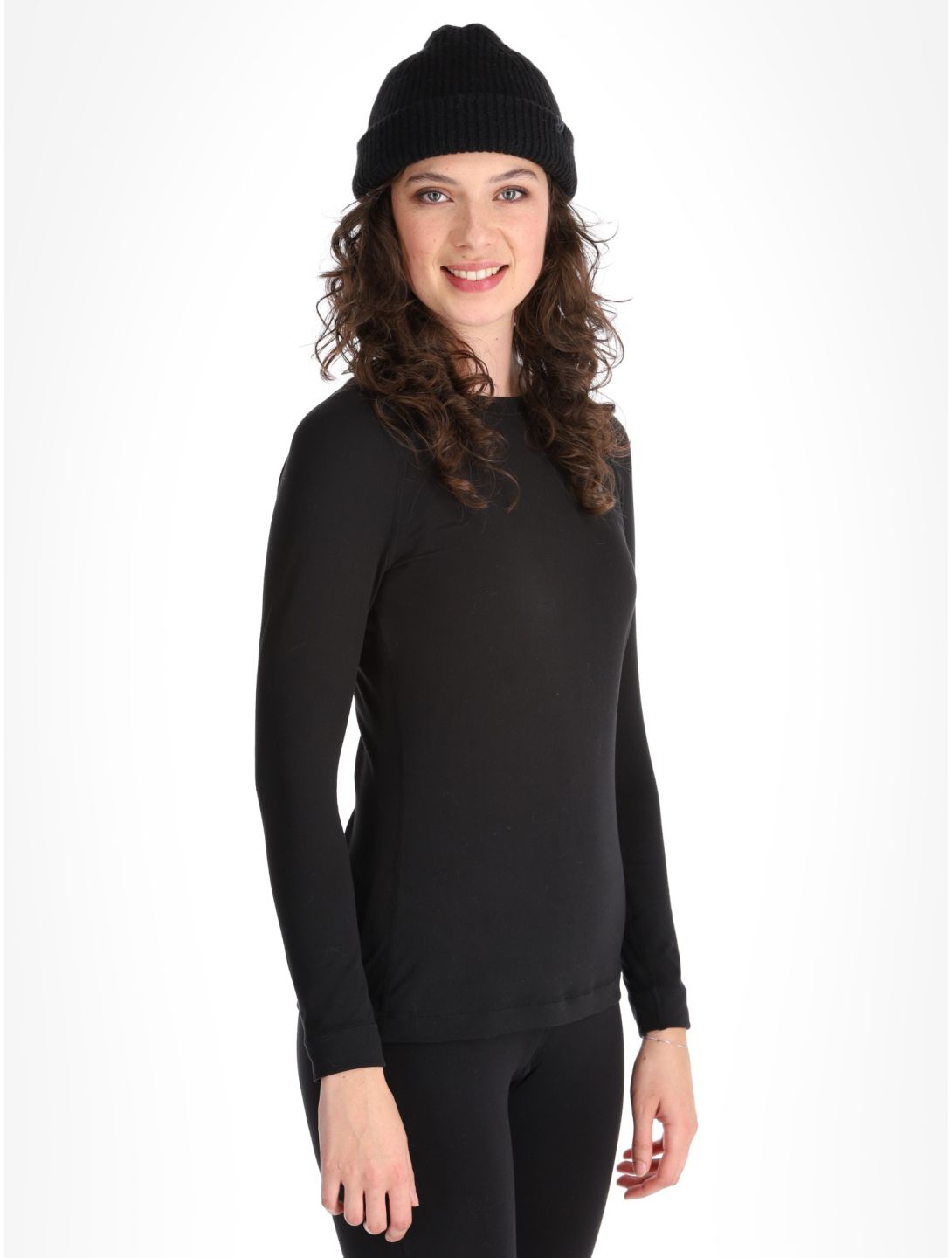 Poederbaas, Lightweight Baselayer thermoshirt dames Black zwart 