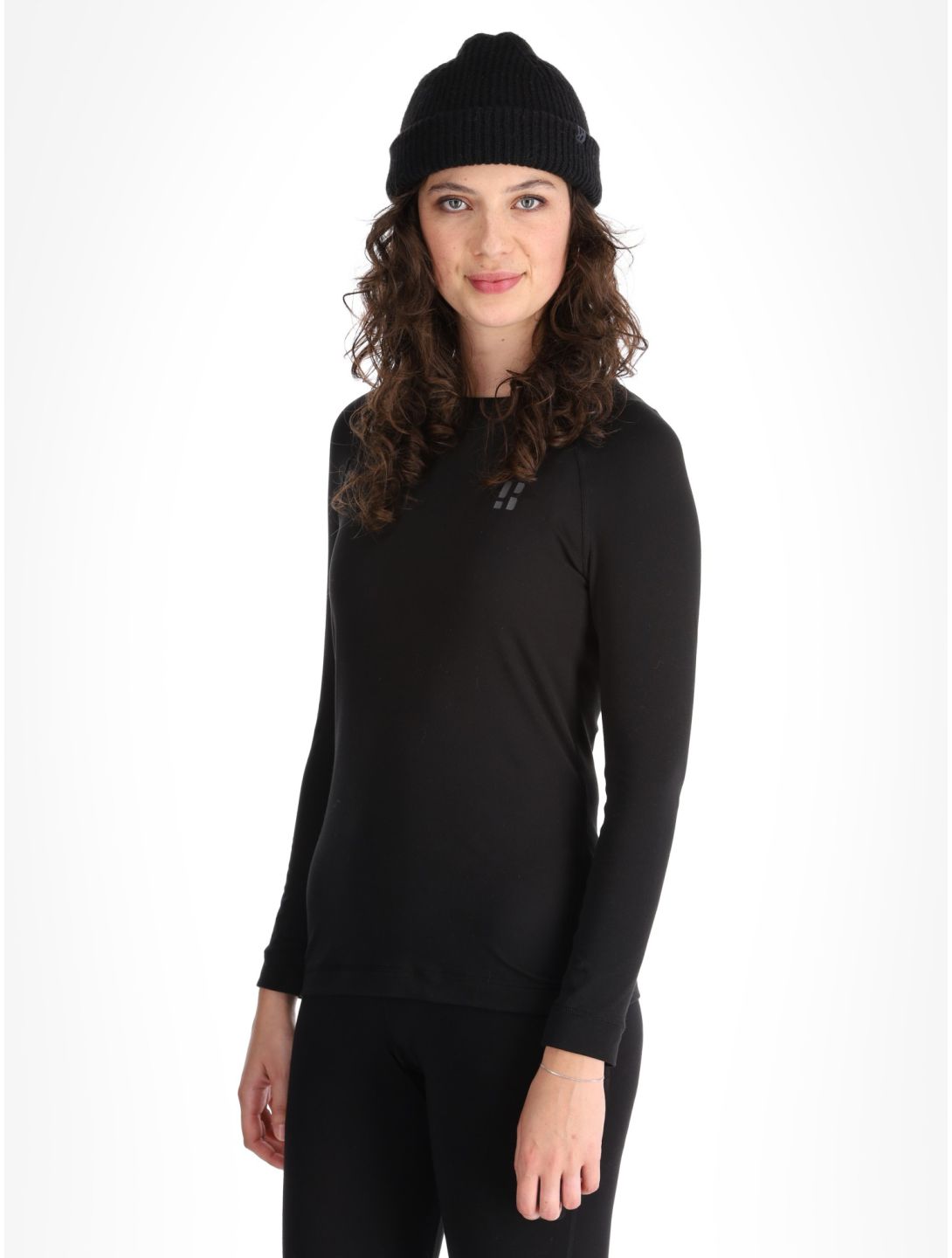 Poederbaas, Lightweight Baselayer thermoshirt dames Black zwart 