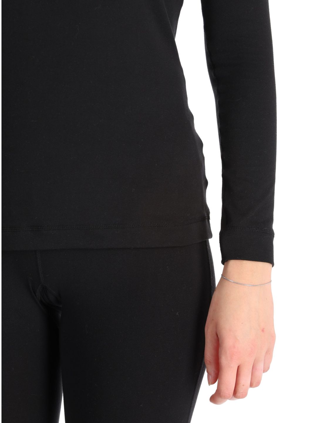 Poederbaas, Lightweight Baselayer thermoshirt dames Black zwart 