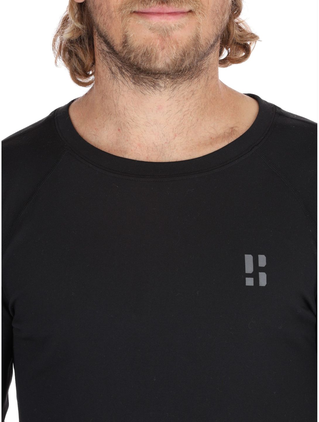 Poederbaas, Lightweight Baselayer thermoshirt heren Black zwart 