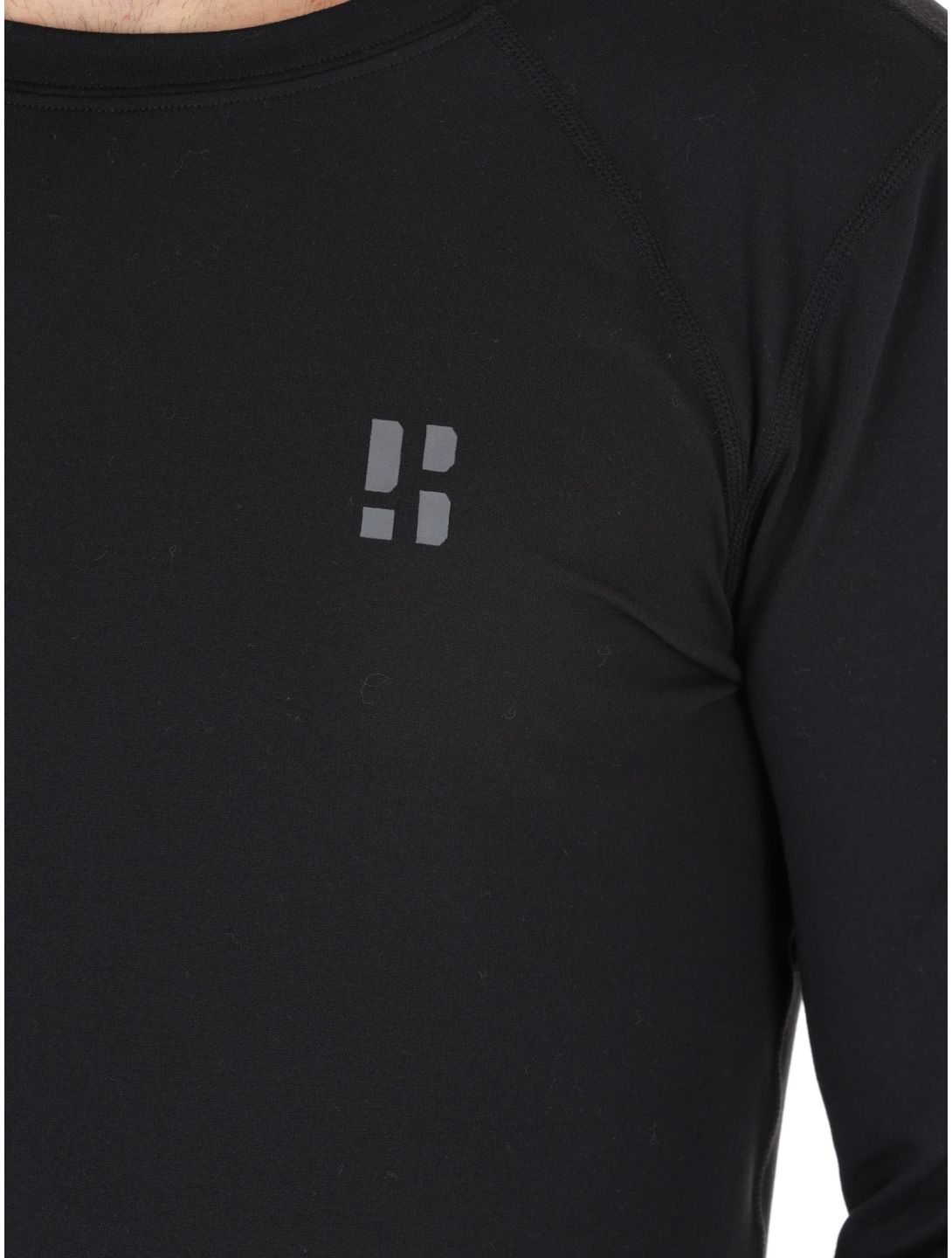 Poederbaas, Lightweight Baselayer thermoshirt heren Black zwart 