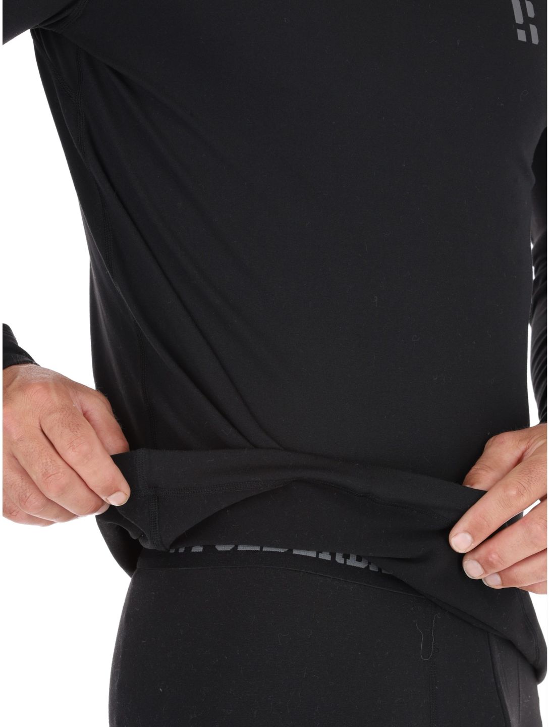 Poederbaas, Lightweight Baselayer thermoshirt heren Black zwart 