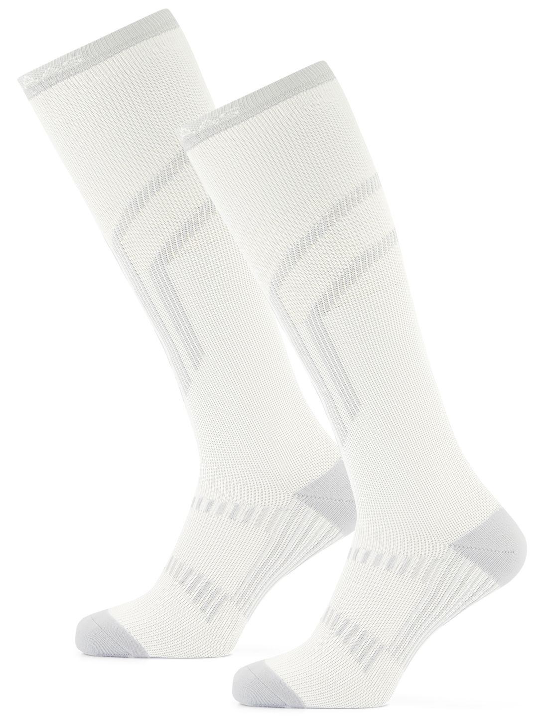 Poederbaas, Lightweight Functional Ski Socks 2-pack skisokken 2-pack unisex White wit 